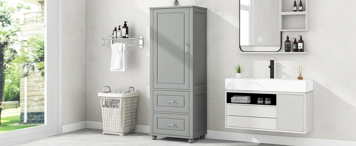Tall Bathroom Storage Cabinet, Freestanding Storage Cabinet