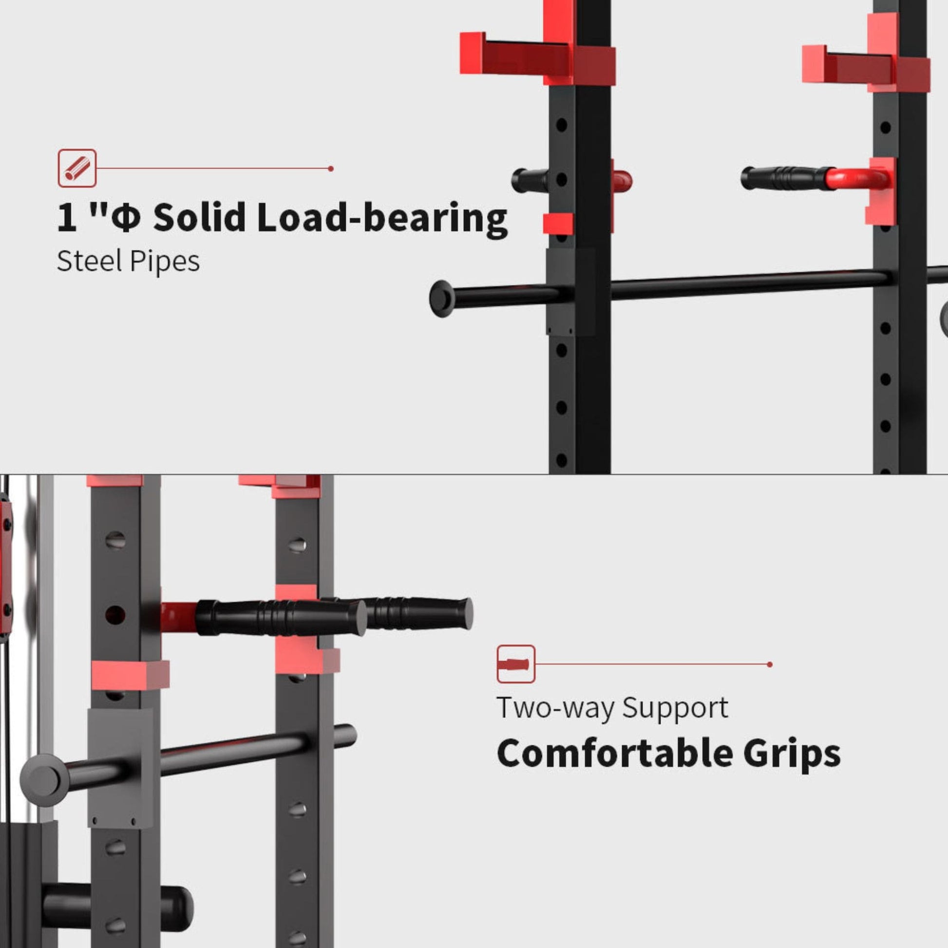 Multi-Functional Barbell Rack Squat Cage with Weight Bench