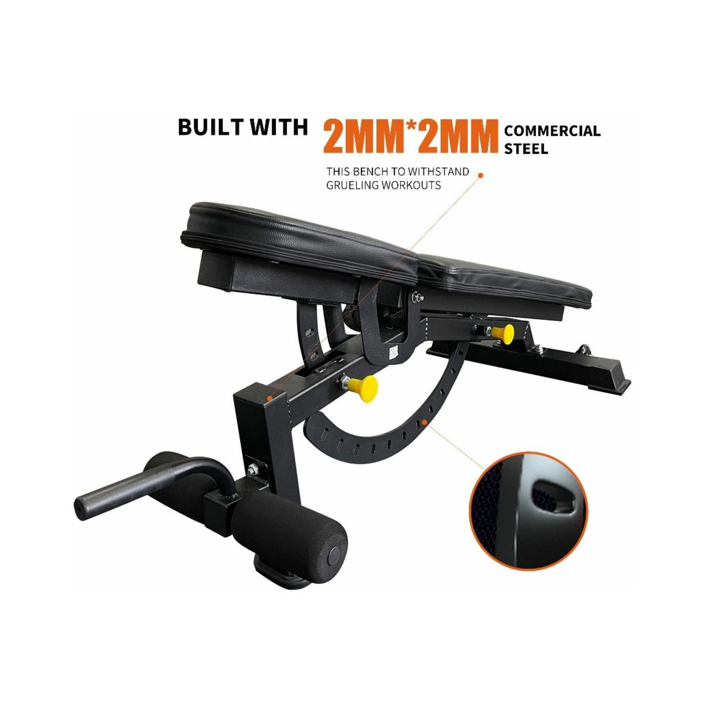 Multi-Functional Barbell Rack Squat Cage with Weight Bench