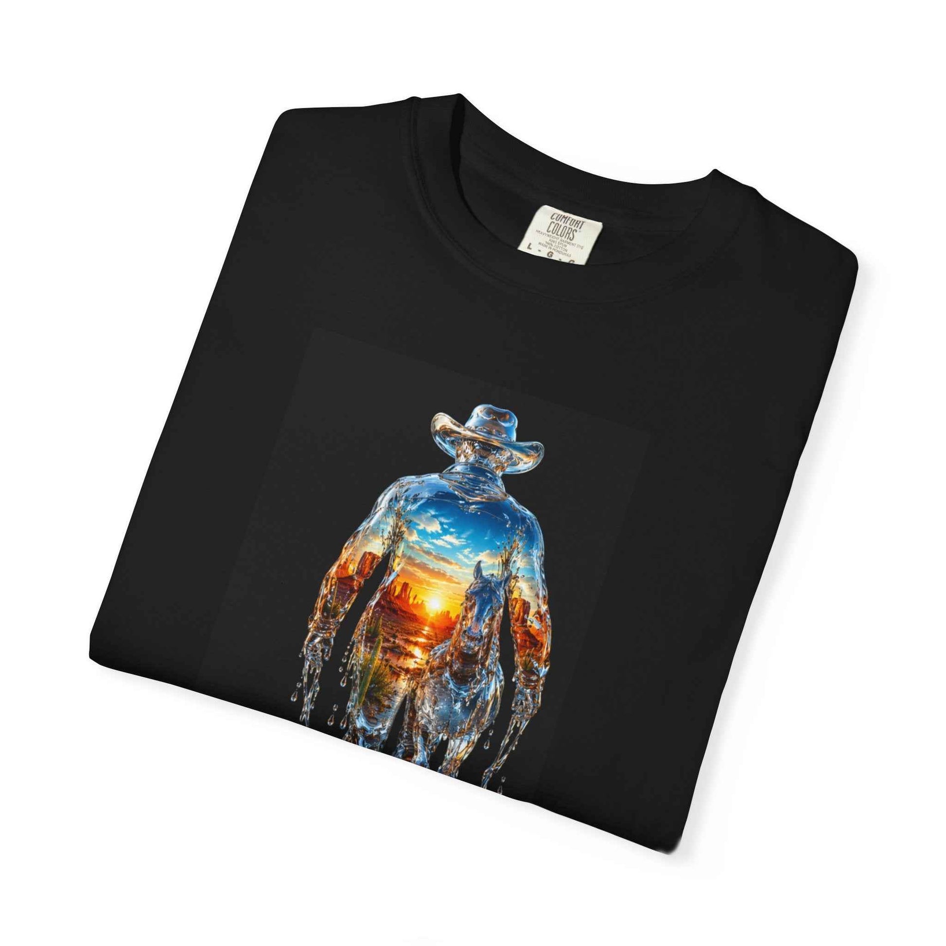 Cowboy Walking Away Tee — Western Graphic T-Shirt