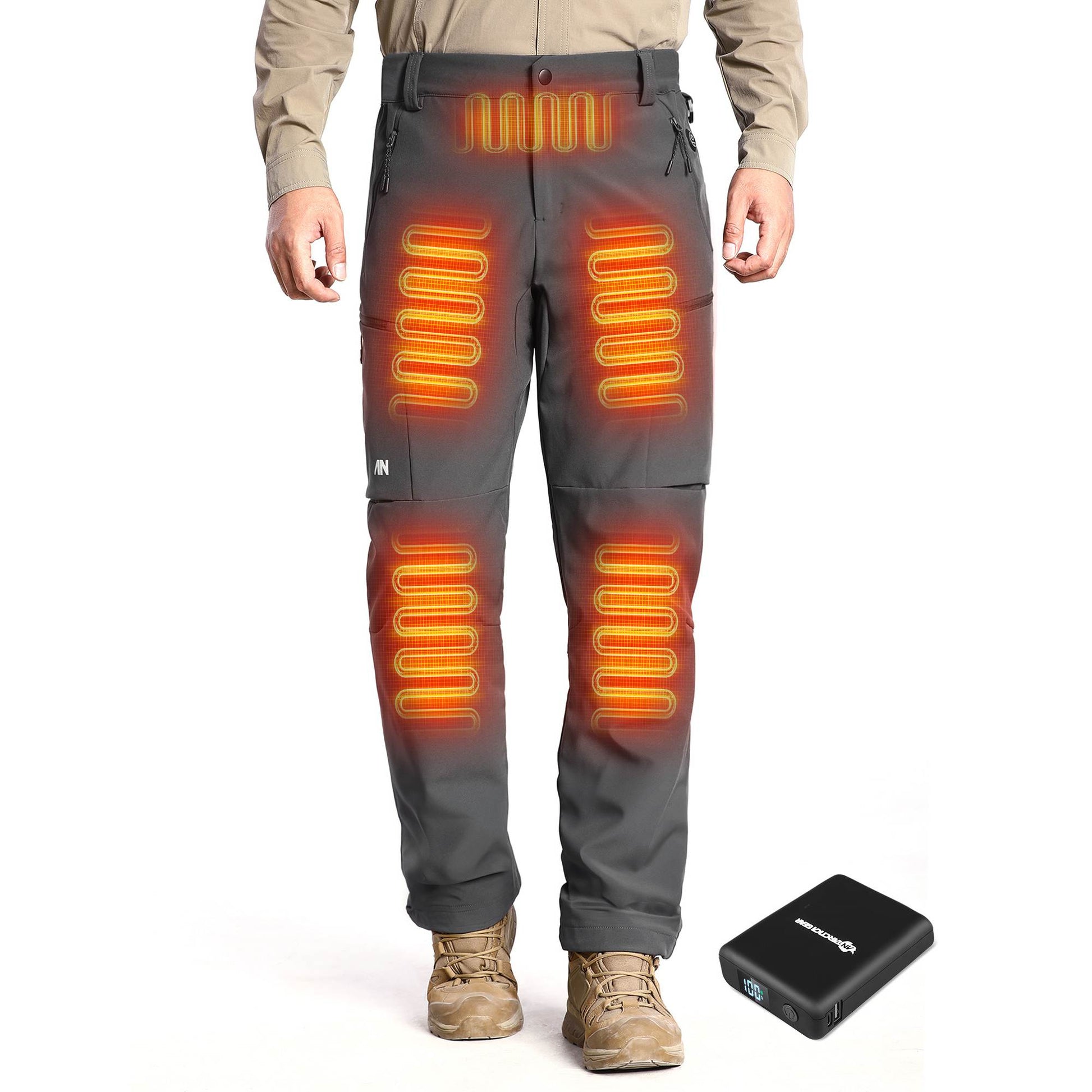 ANTARCTICA GEAR Heated Pants for Men, with 12V Battery