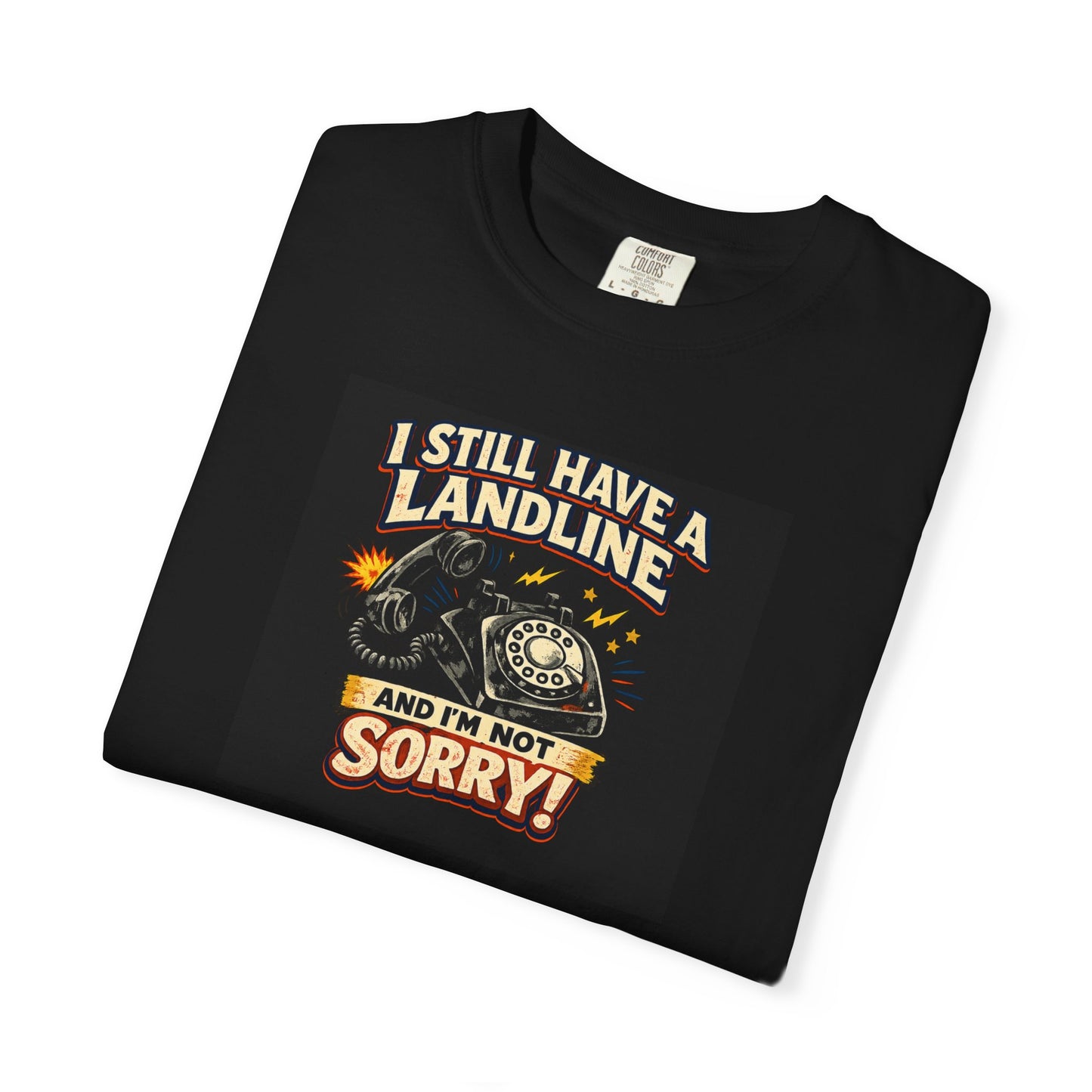 Old Landline Tee — Vintage Phone Graphic T-Shirt