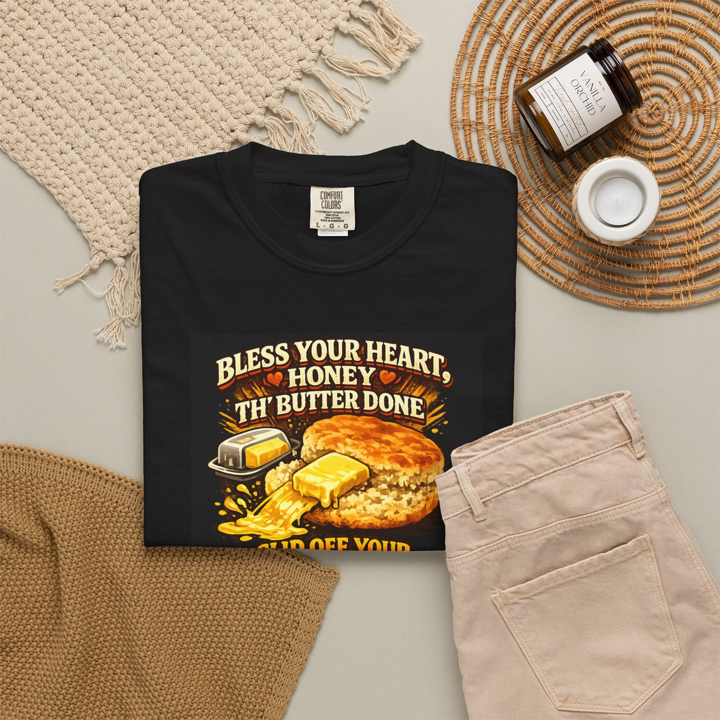 T-Shirt: Bless Your Heart Biscuit Tee for Cozy Comfort