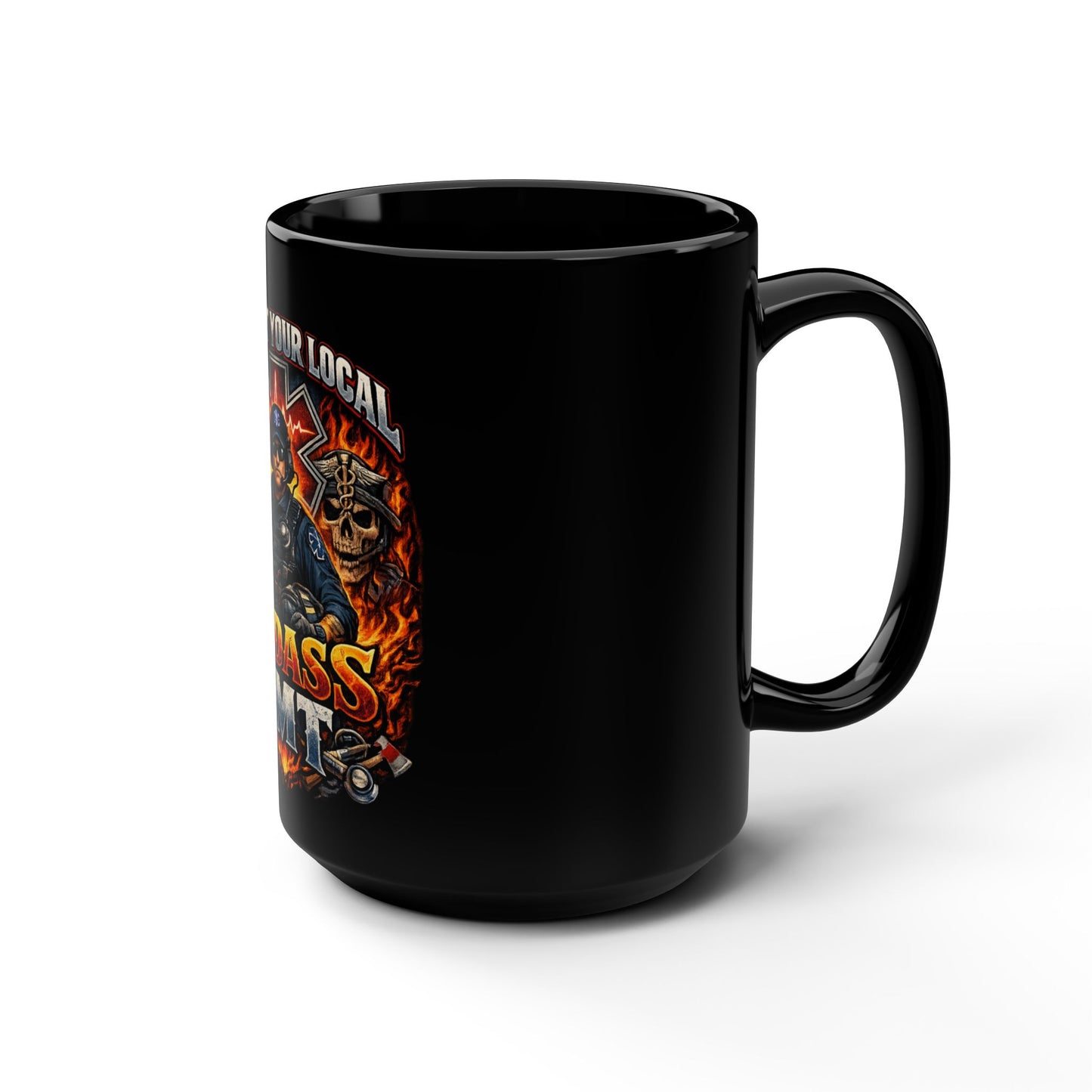 Coffee Mug - EMT Black Mug for Emergency Medics | 15oz