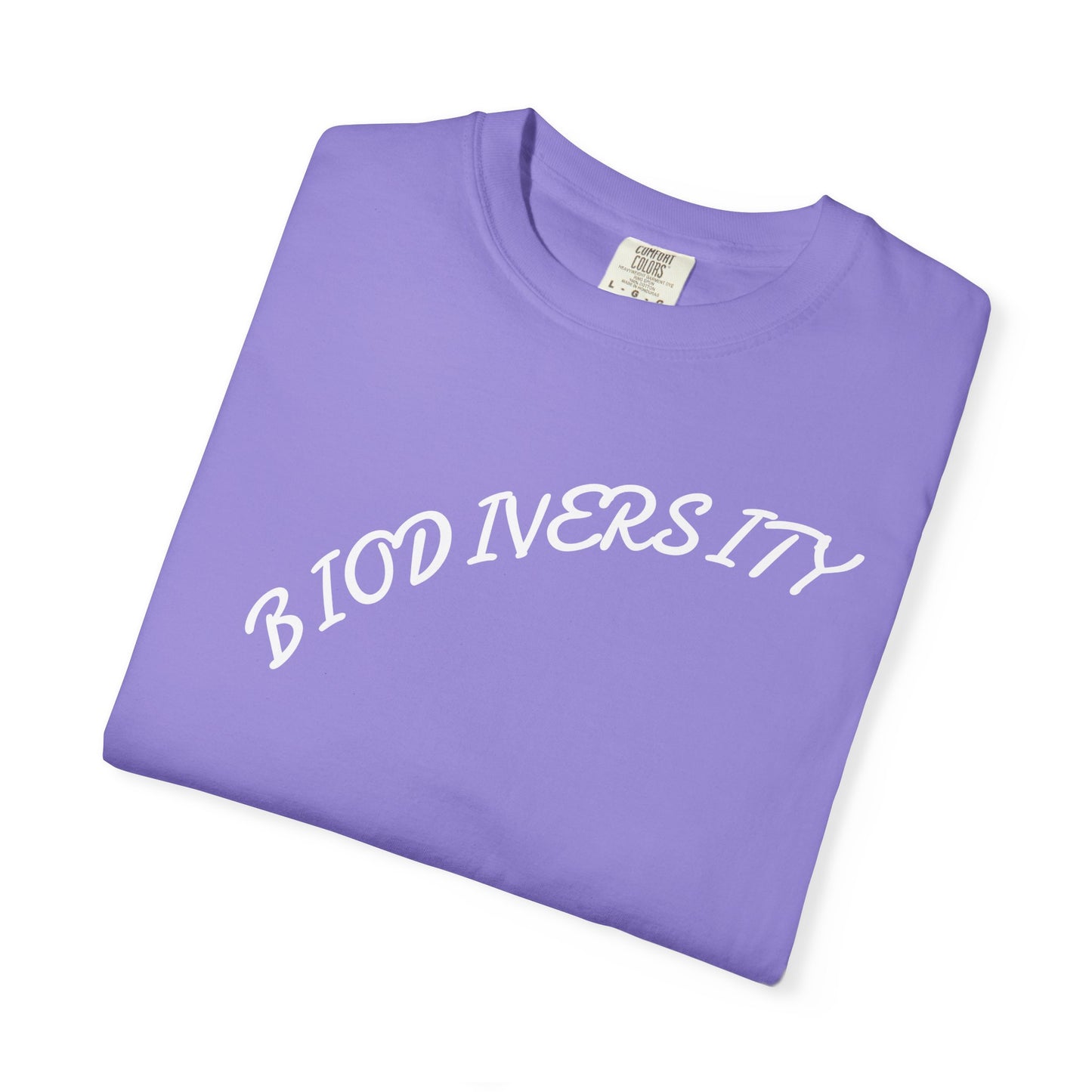 Biodiversity Graphic T-Shirt — Retro Script Conservation Tee