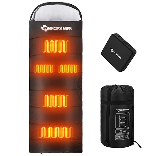 ANTARCTICA GEAR Heated Sleeping Bag for Cold Weather