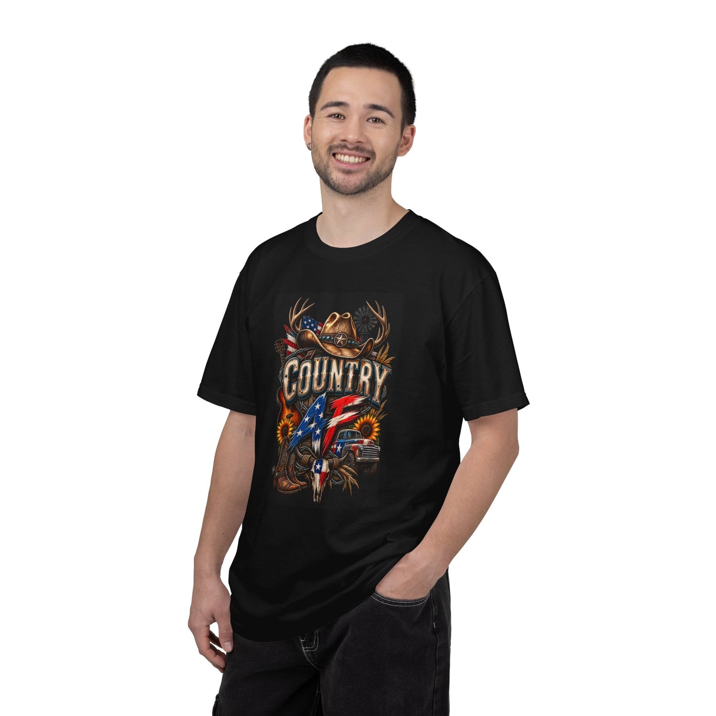 Graphic Tee – American Flag Cowboy Graphic Tee for Every Adventure