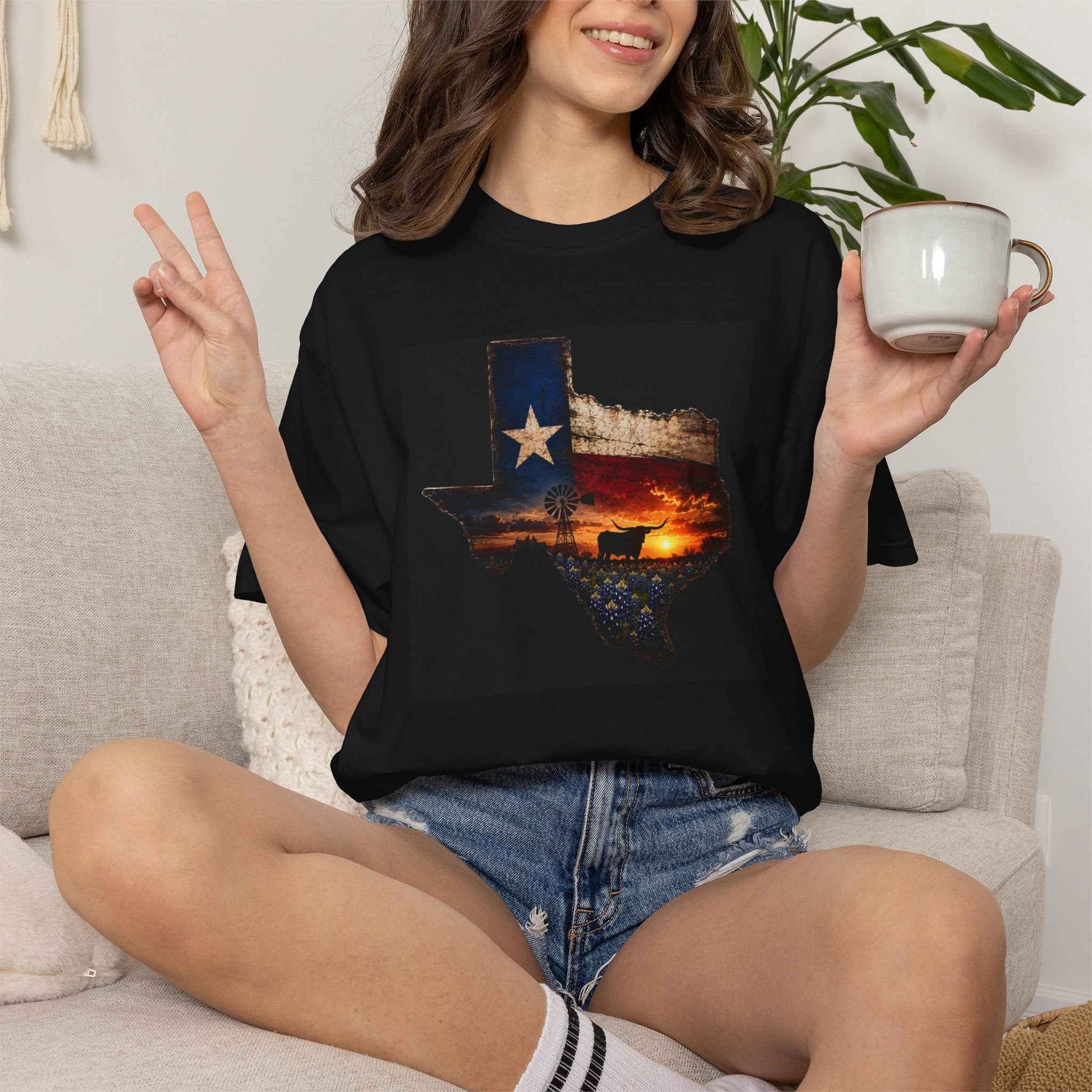 Sunset in Texas T-Shirt — Retro Texas Sunset Tee