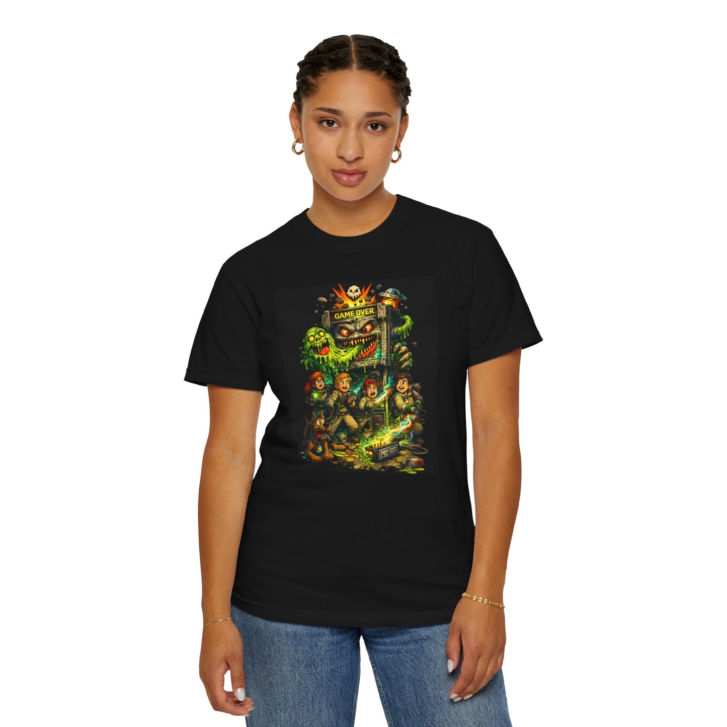 Ghost Gamer T-shirt Haunted Gaming Tee for Gamers