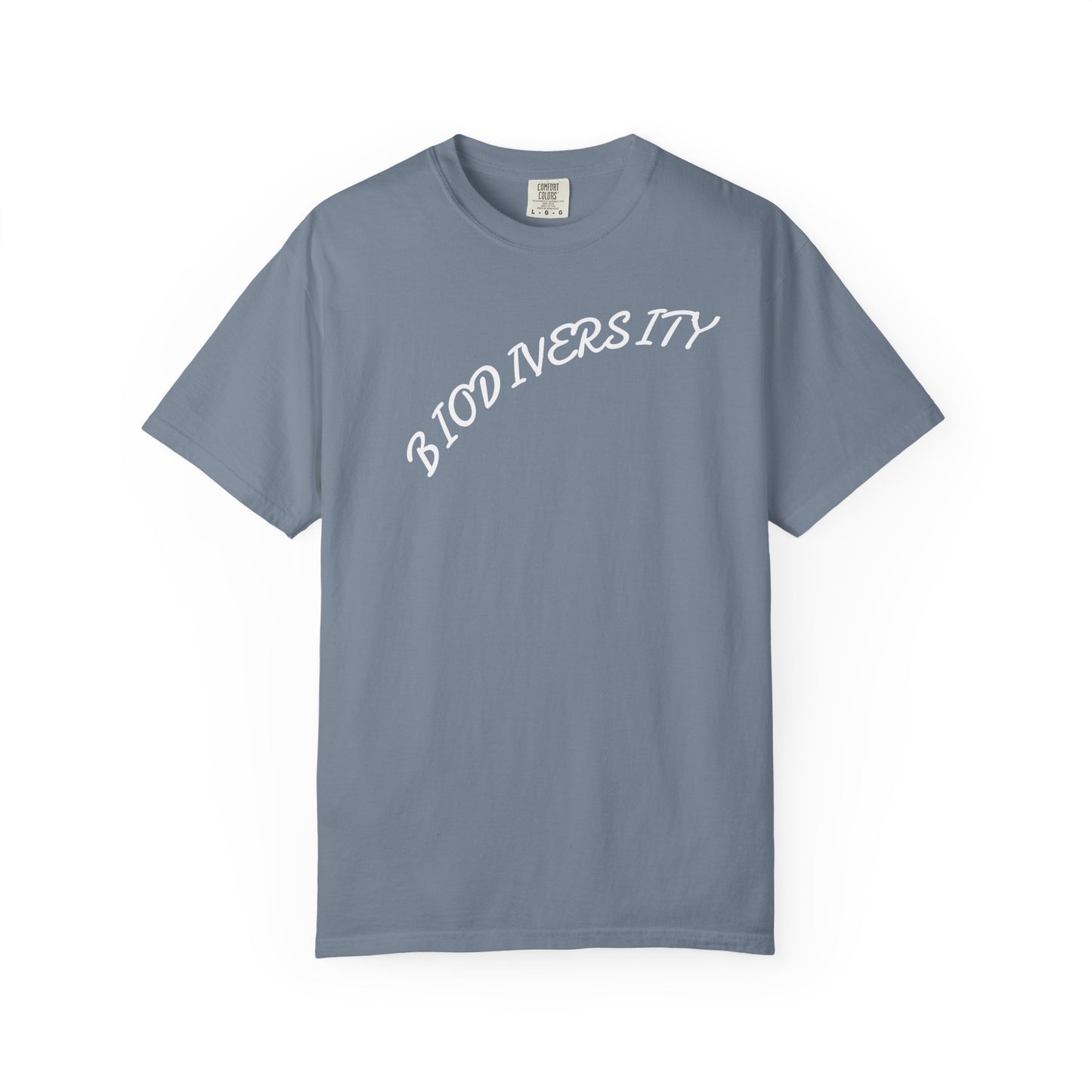 Biodiversity Graphic T-Shirt — Retro Script Conservation Tee