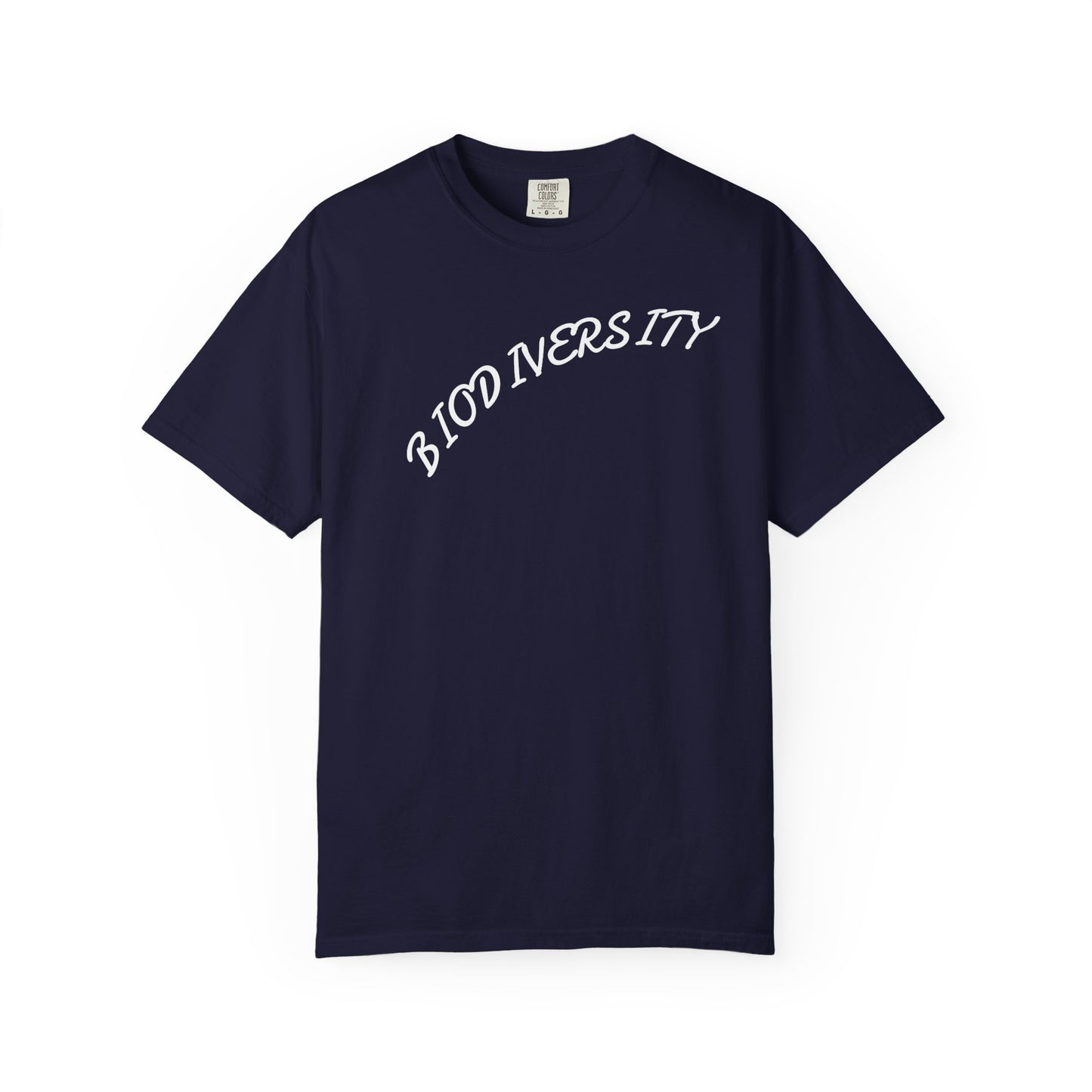 Biodiversity Graphic T-Shirt — Retro Script Conservation Tee
