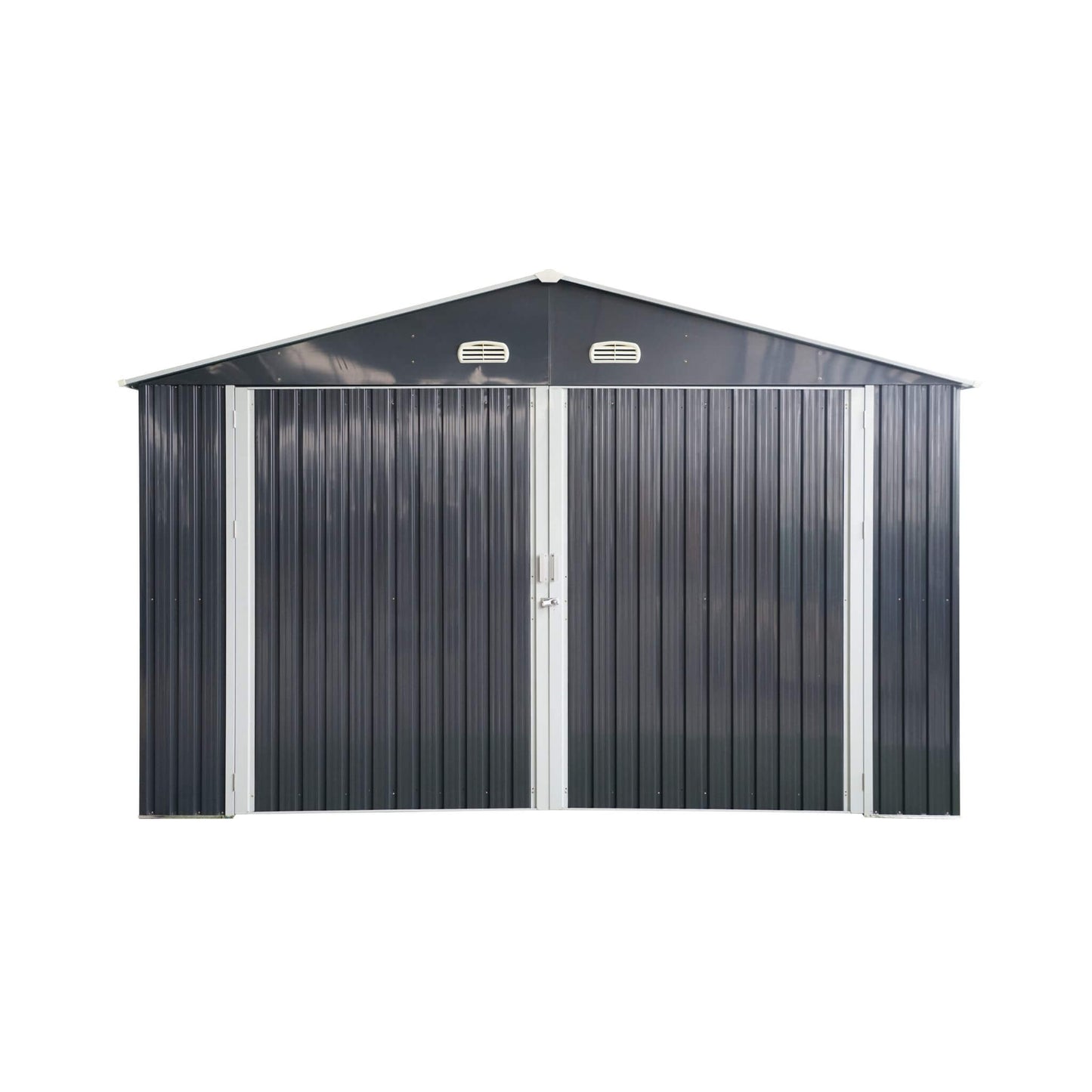 Large Heavy Duty Outdoor Metal Storage Shed Double Doors