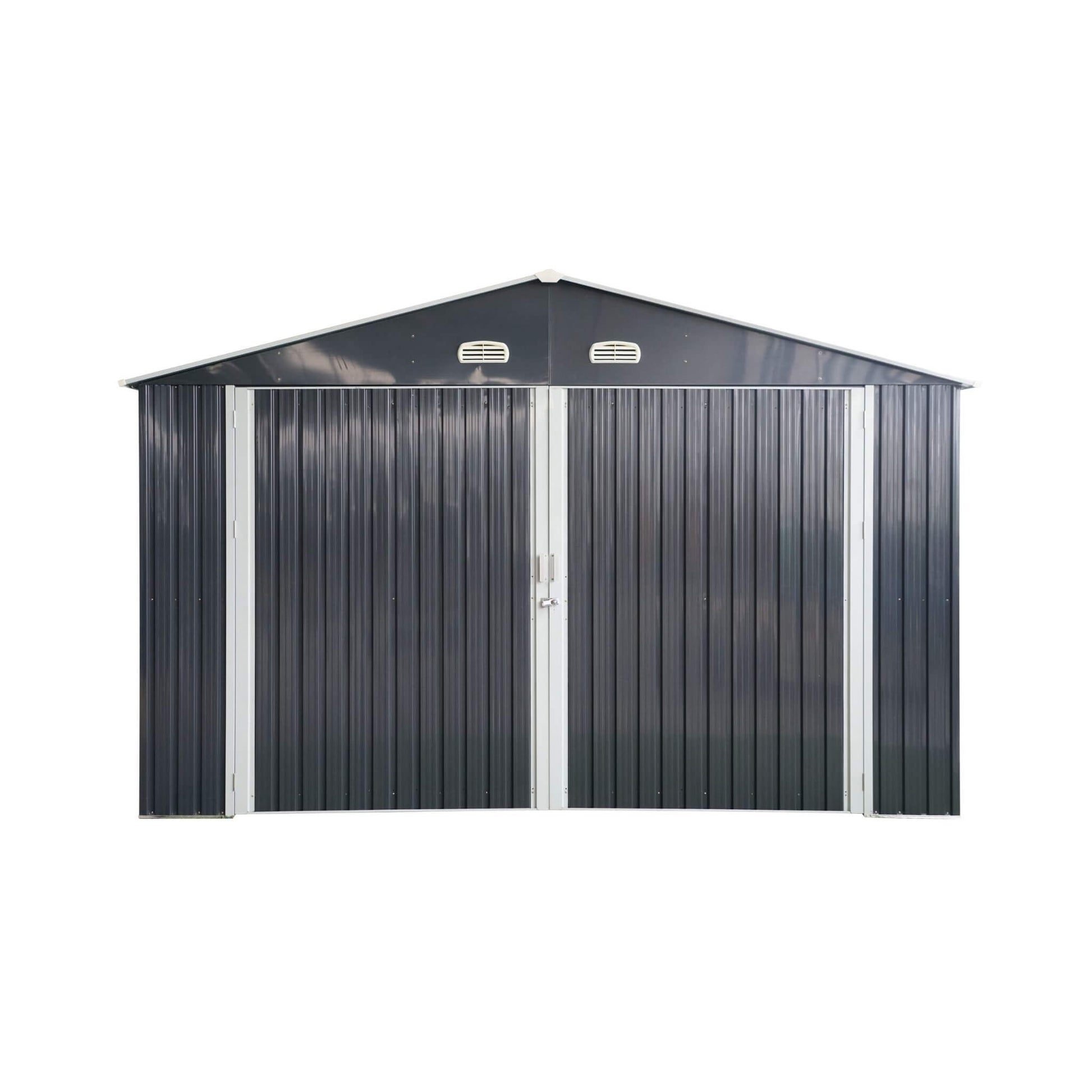 Large Heavy Duty Outdoor Metal Storage Shed Double Doors