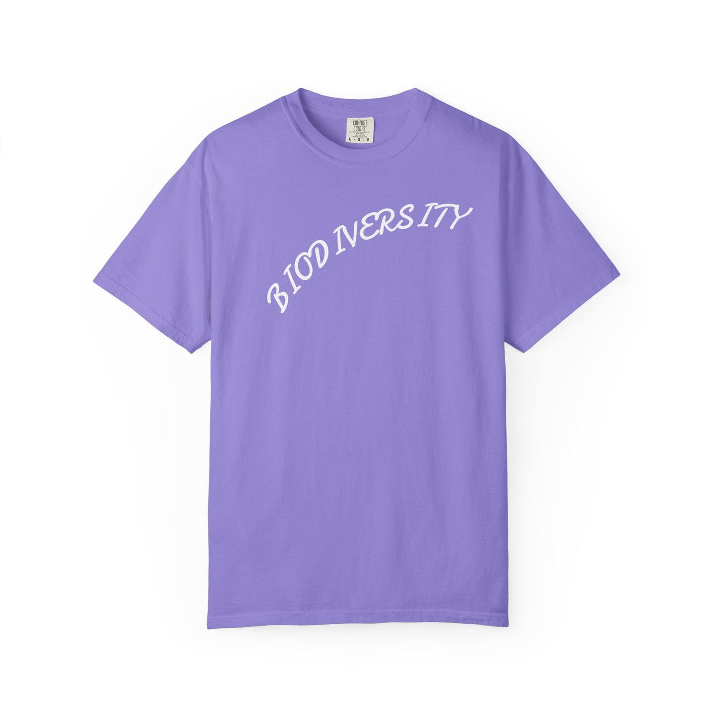 Biodiversity Graphic T-Shirt — Retro Script Conservation Tee