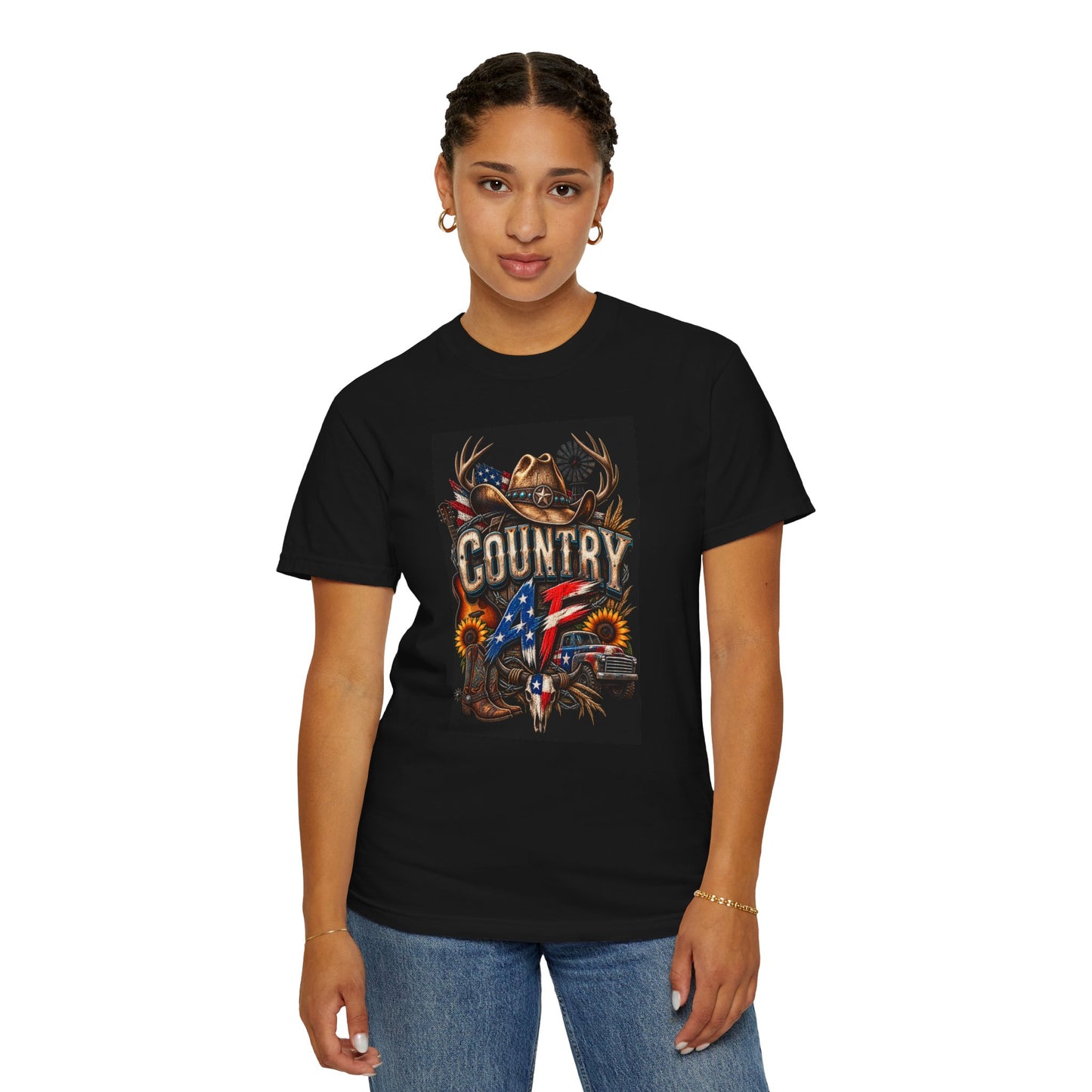 Graphic Tee – American Flag Cowboy Graphic Tee for Every Adventure