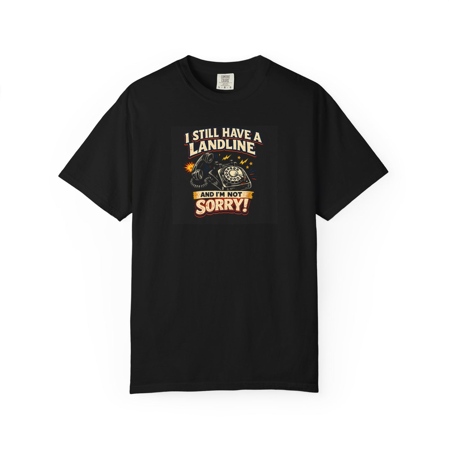 Old Landline Tee — Vintage Phone Graphic T-Shirt
