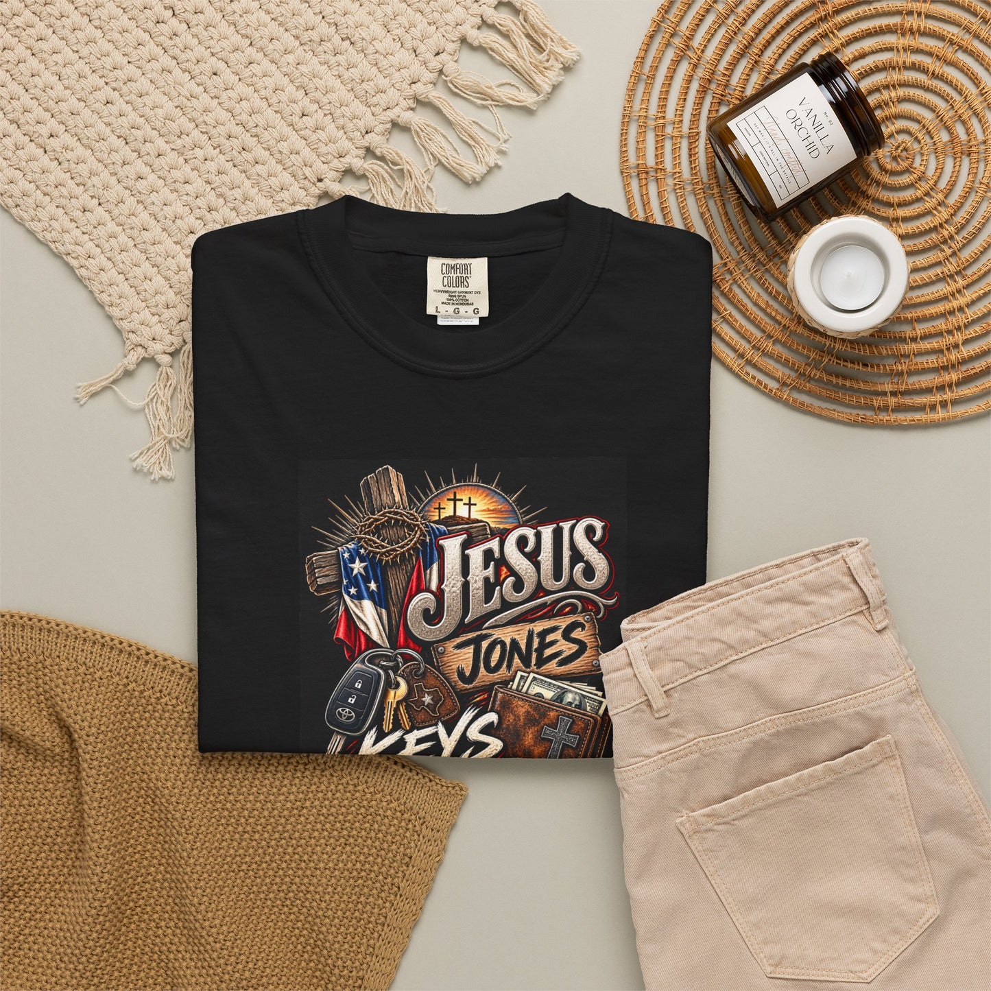 Graphic T-Shirt: Jesus Jones 'Keys, My Wallet and You'