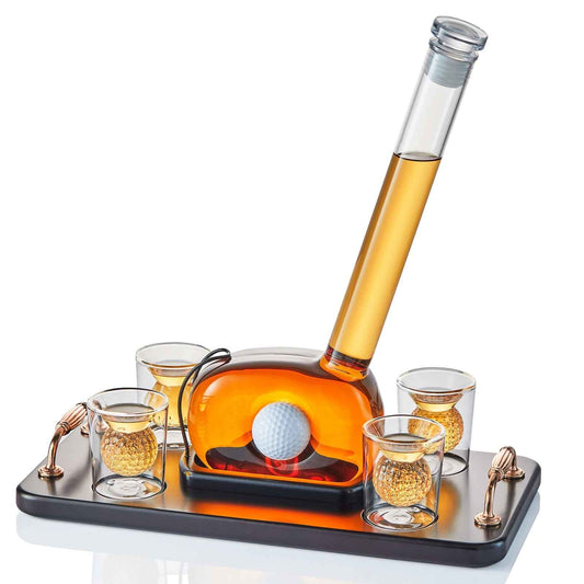 Golf Decanter Set - Elevate Your Whiskey Experience