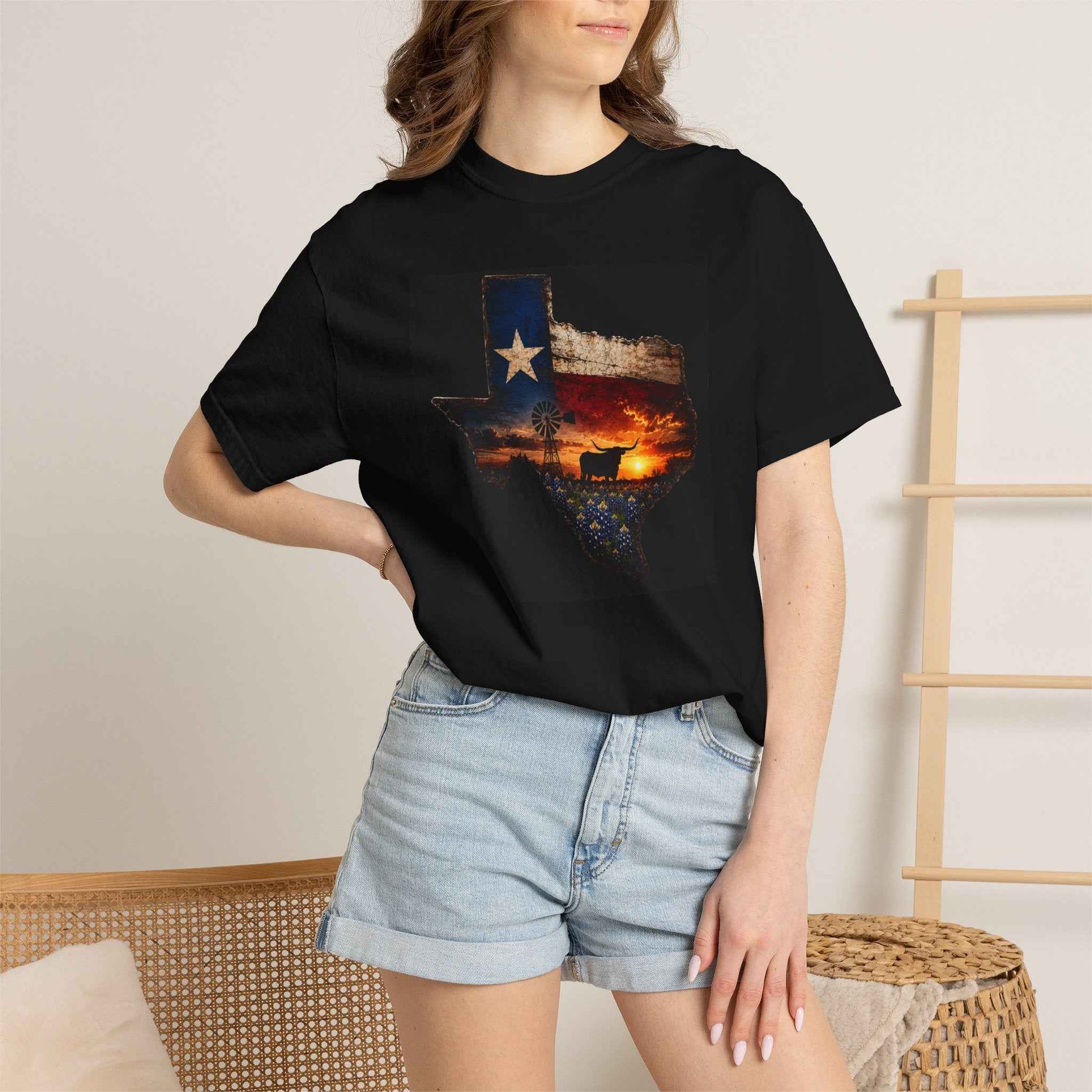 Sunset in Texas T-Shirt — Retro Texas Sunset Tee
