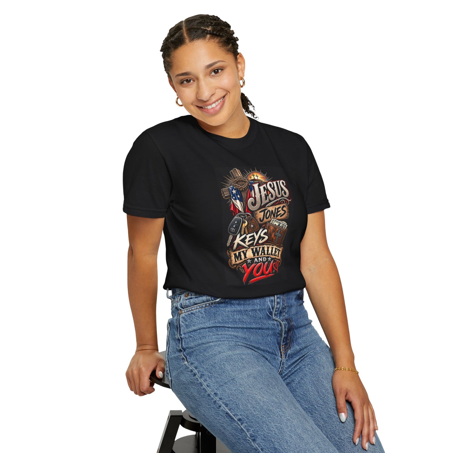 Graphic T-Shirt: Jesus Jones 'Keys, My Wallet and You'