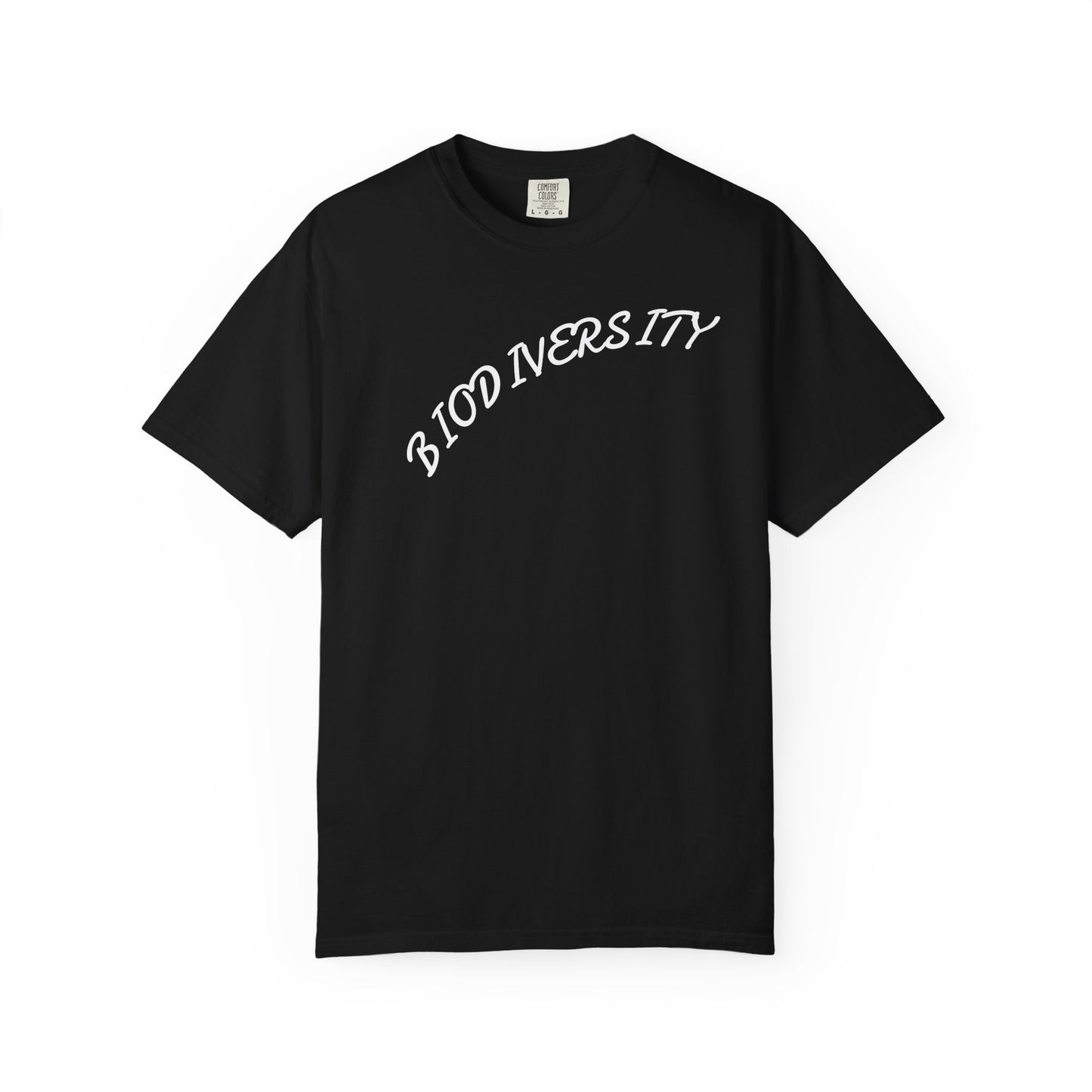 Biodiversity Graphic T-Shirt — Retro Script Conservation Tee