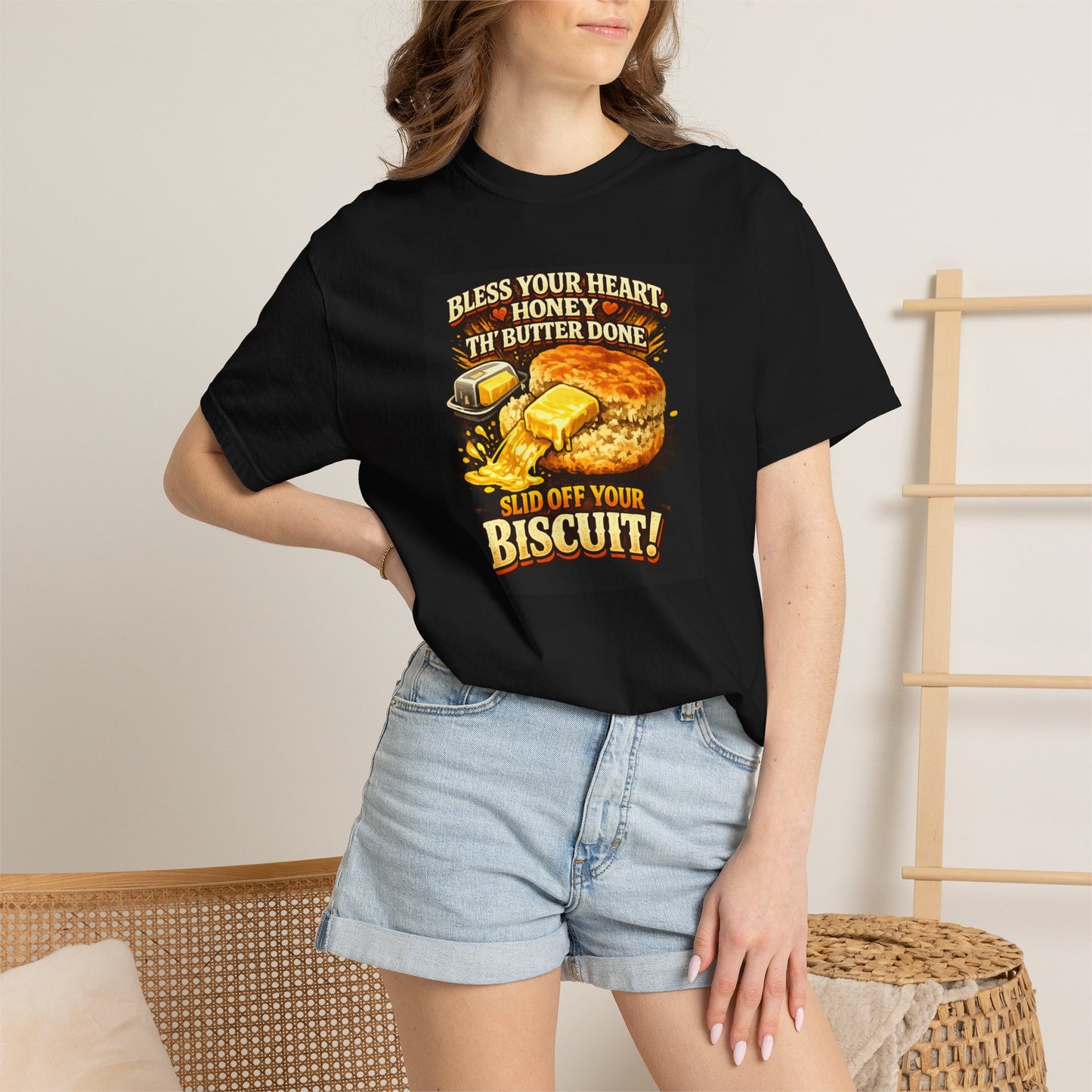 T-Shirt: Bless Your Heart Biscuit Tee for Cozy Comfort