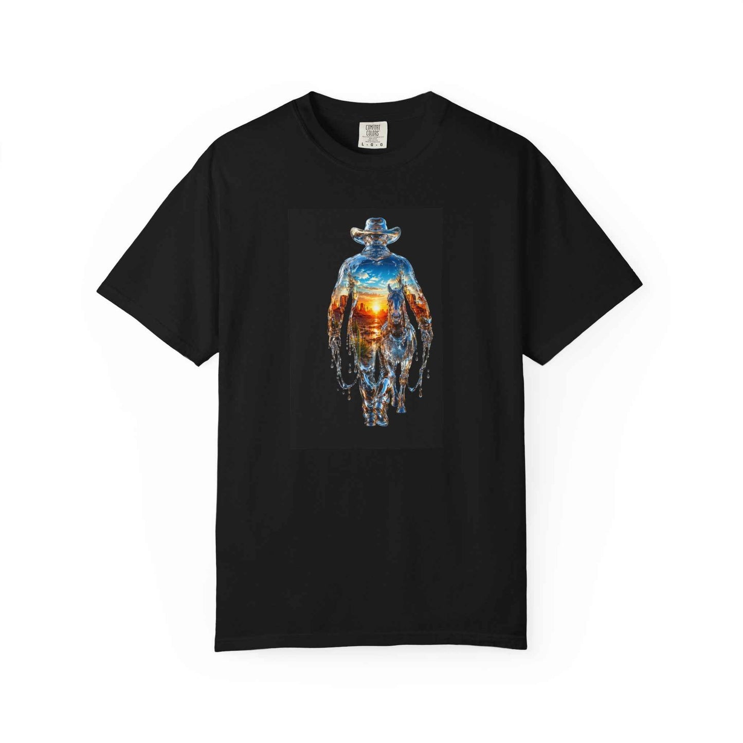Cowboy Walking Away Tee — Western Graphic T-Shirt