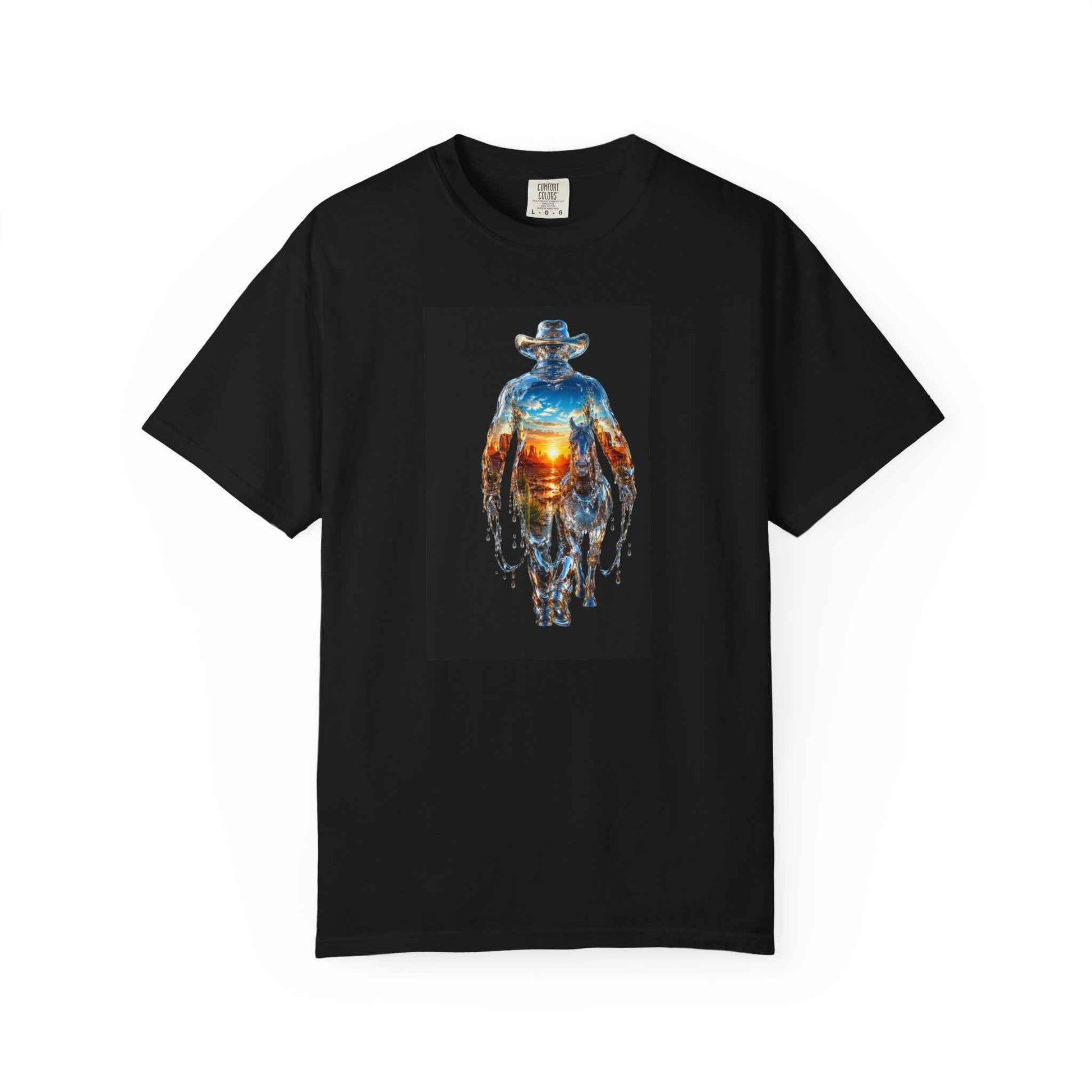 Cowboy Walking Away Tee — Western Graphic T-Shirt