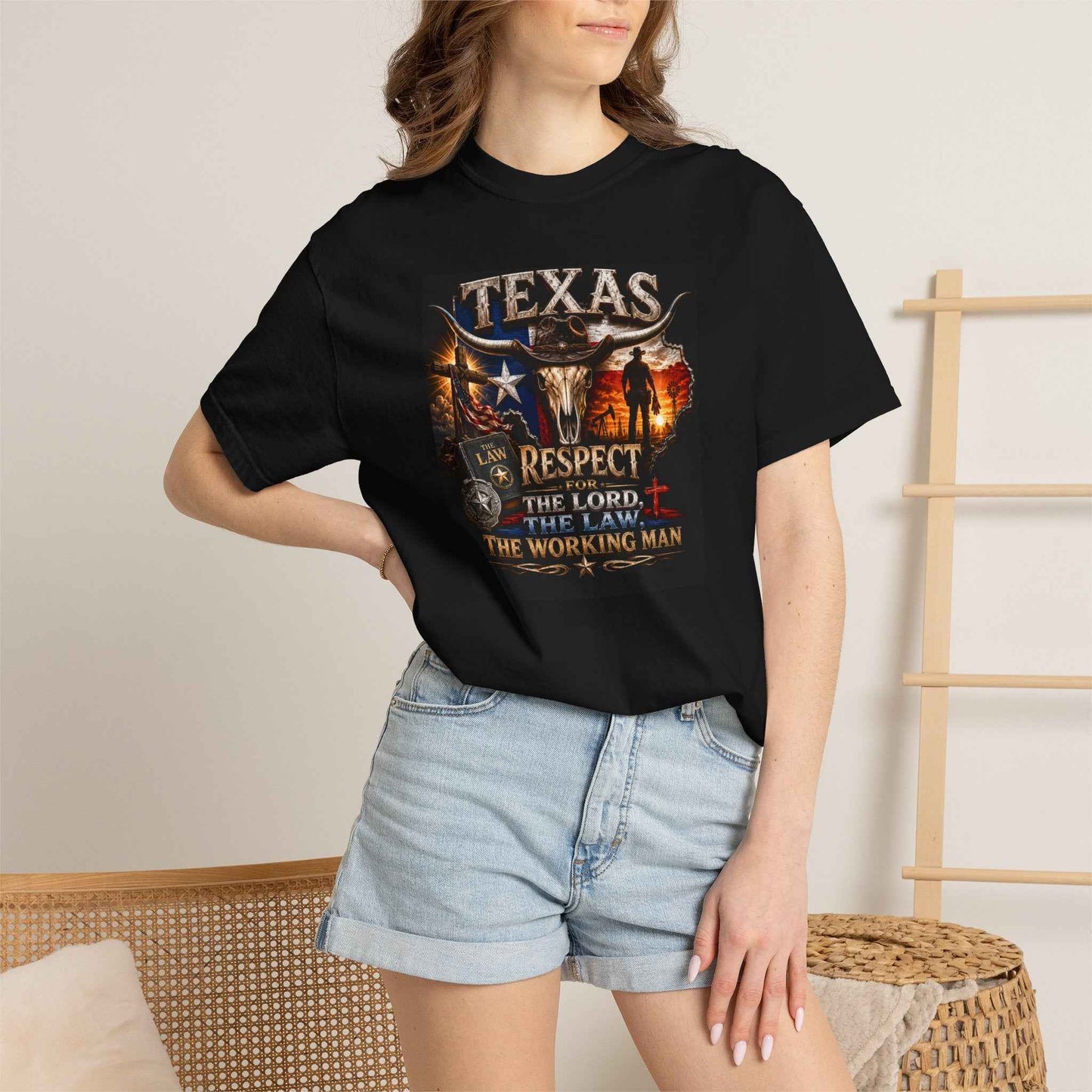 Texas Longhorn Cowboy T-Shirt — Western Rodeo Graphic Tee