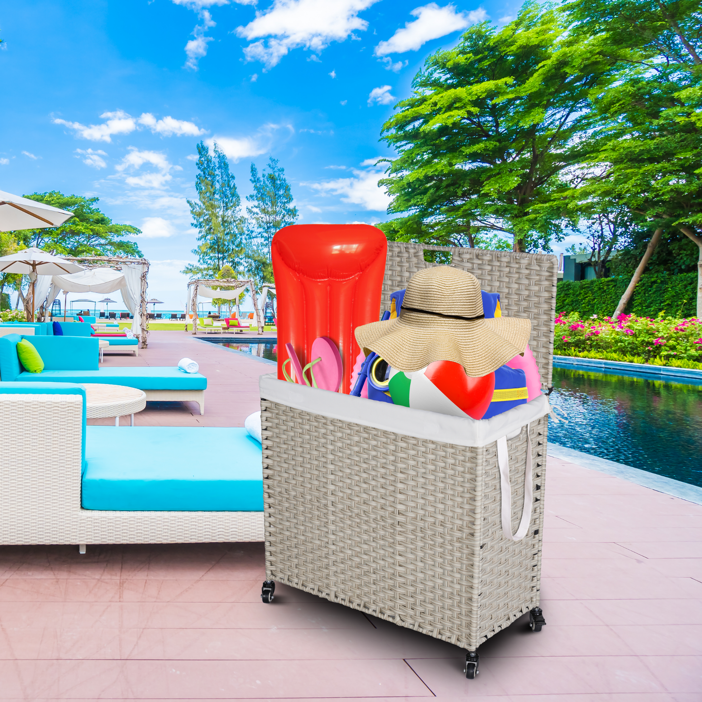 Laundry Hamper with Lid