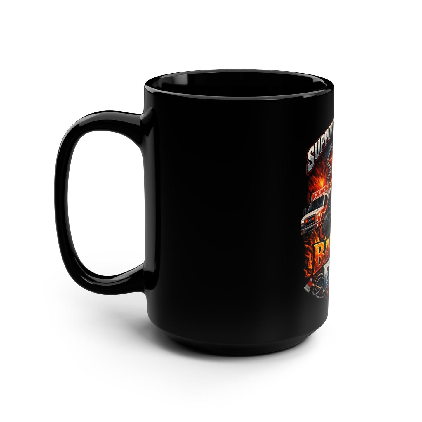 Coffee Mug - EMT Black Mug for Emergency Medics | 15oz