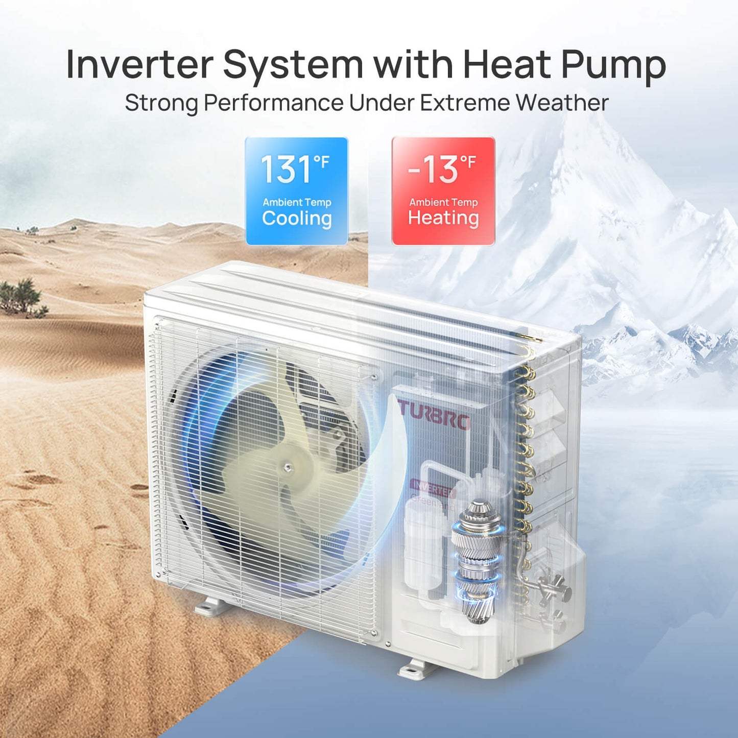 Greenland 24,000 BTU WiFi Ductless Mini Split AC with Heat Pump (R454B)