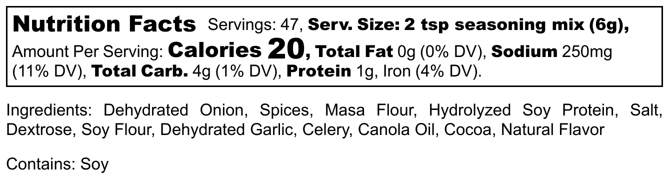 19-2271Hi-WestTacoSeasoning16ozJar-NutritionLabel - shoponestop.store