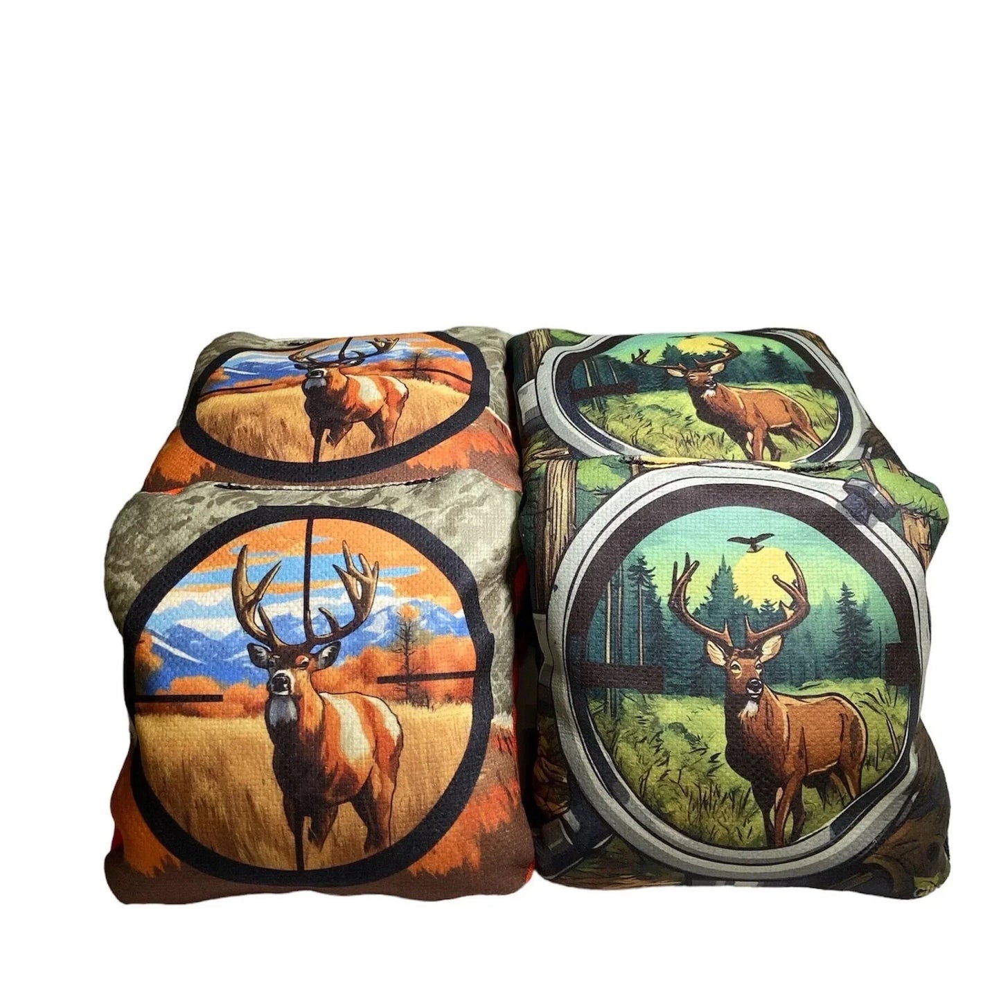 All Racks Matter Camo Woods Hunting Pattern Cornhole Boards