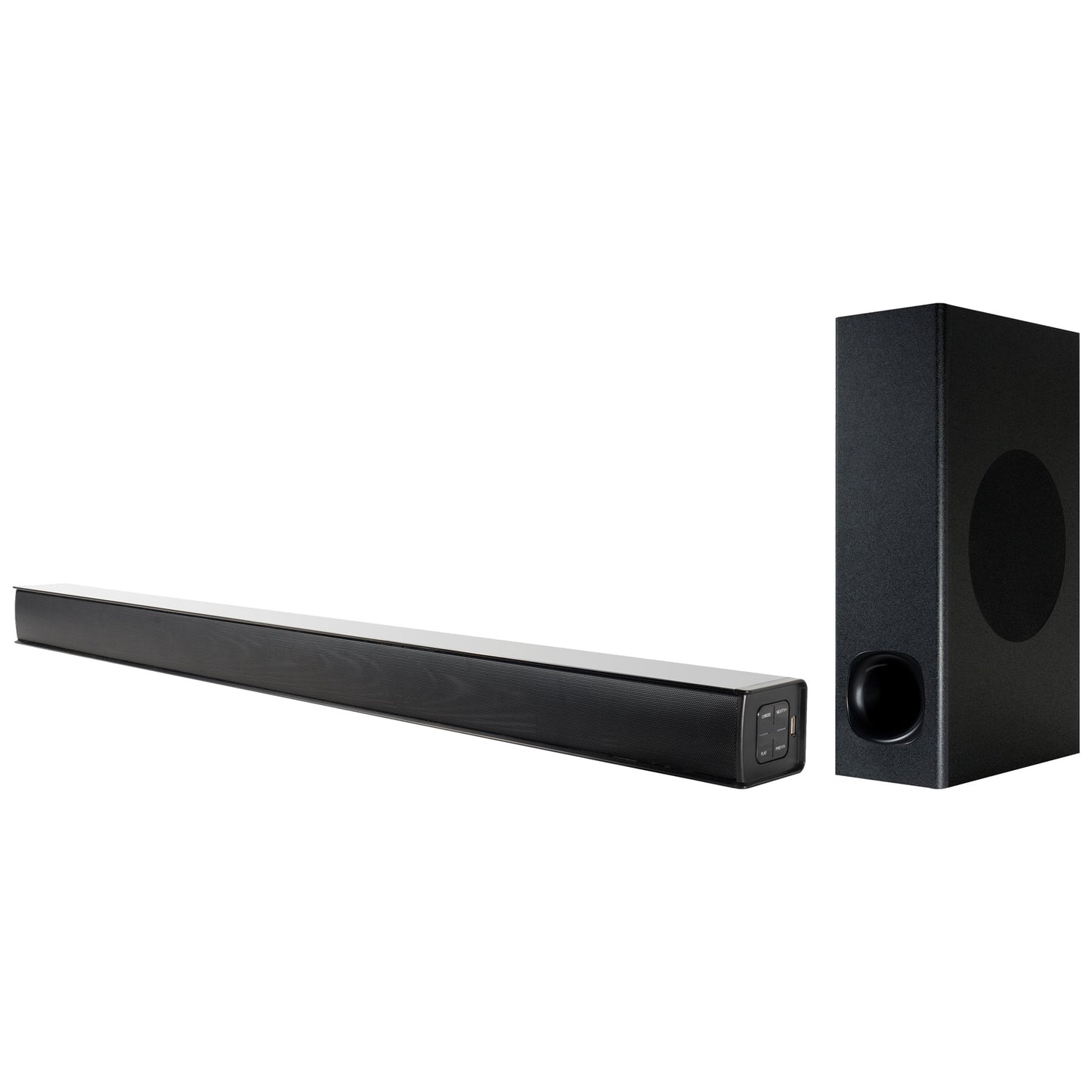 Supersonic 35" Optical Bluetooth Soundbar and Subwoofer with Large LED Display (SC-1422SBW)