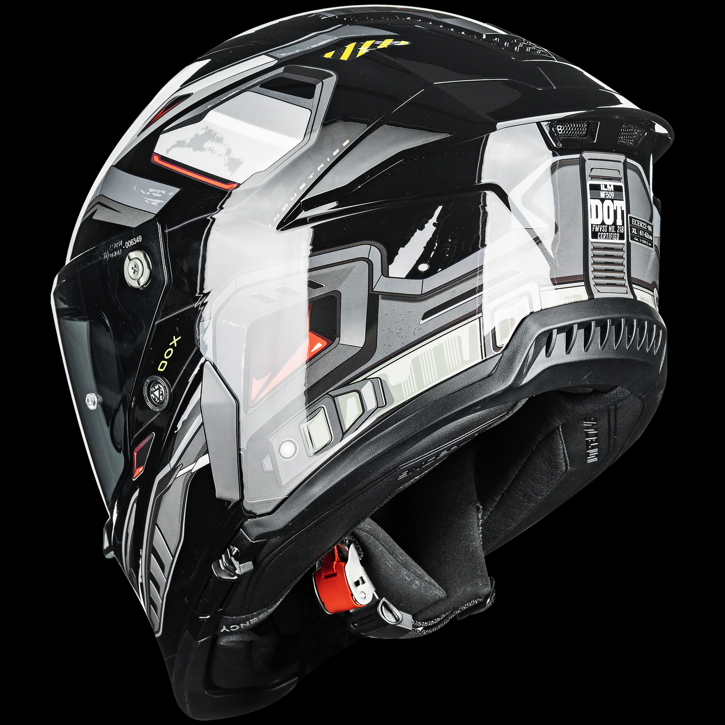 ILM Motorcycle Full Face Helmets DOT ECE Powersports Dual Visor