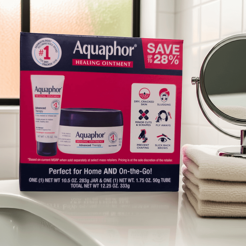 Aquaphor Advanced Therapy Healing Ointment – 2-Pack Bundle