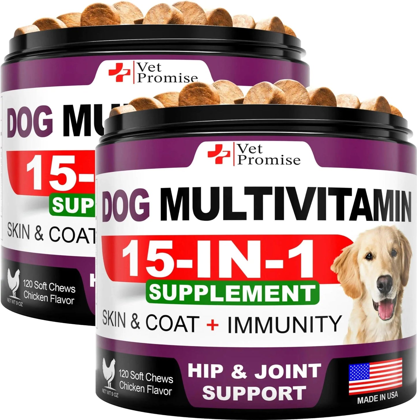 2-Pack Glucosamine & Multivitamins Dog Chews, 240 Count