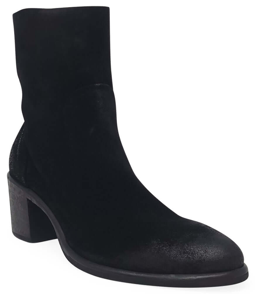 Black Suede Ankle Boot