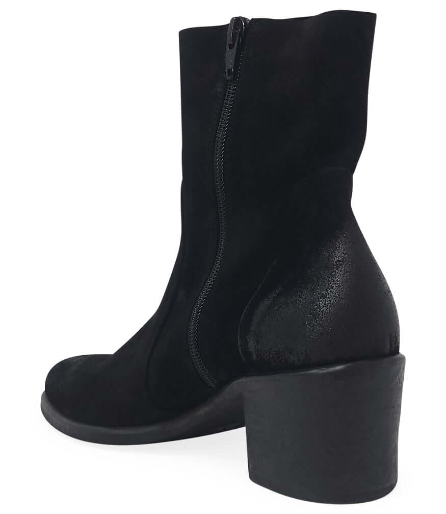 Black Suede Ankle Boot