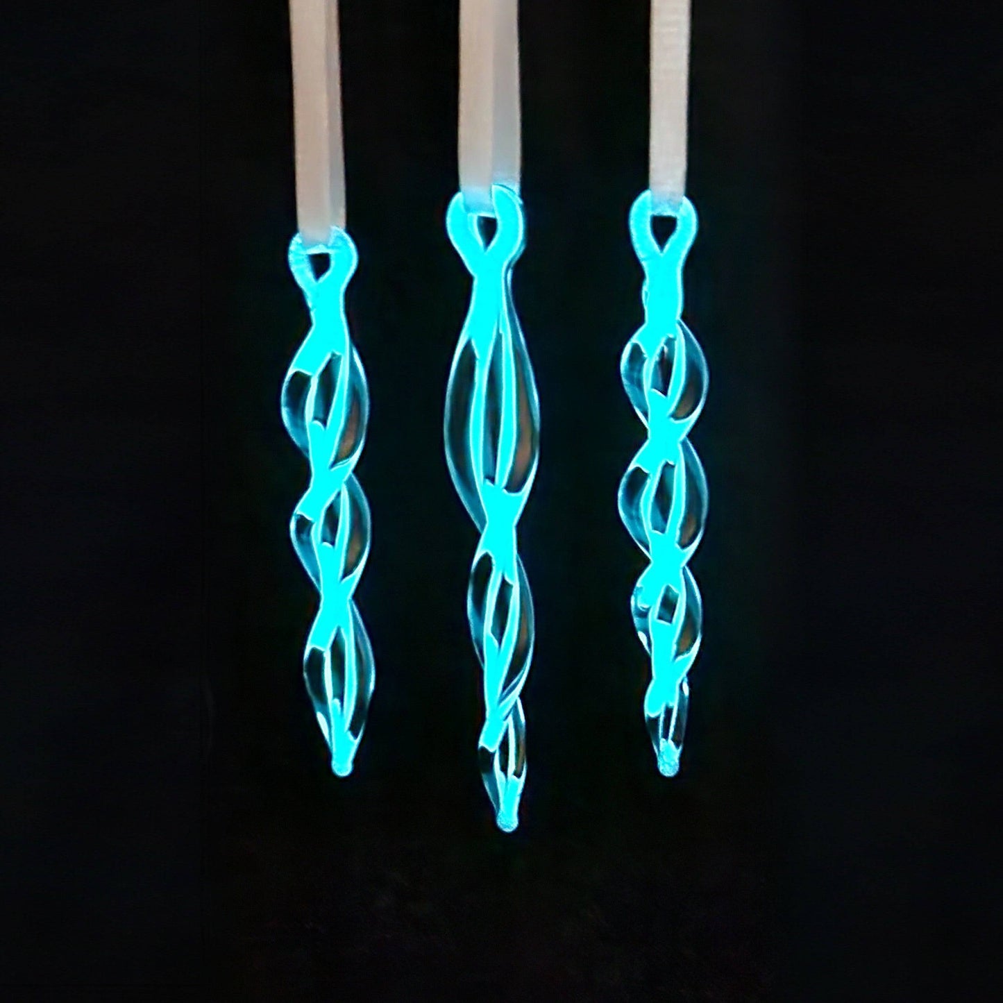 Glow in the Dark Christmas Tree Ornaments