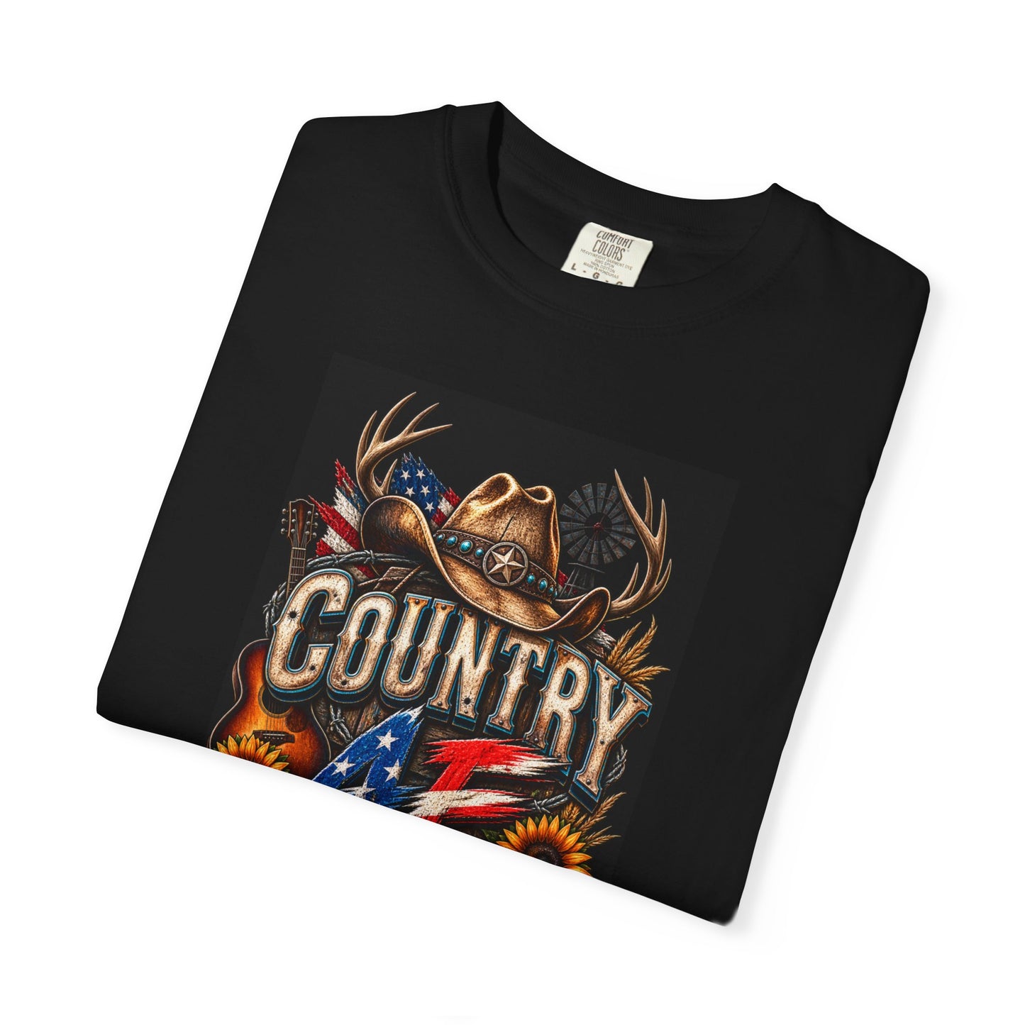 Graphic Tee – American Flag Cowboy Graphic Tee for Every Adventure