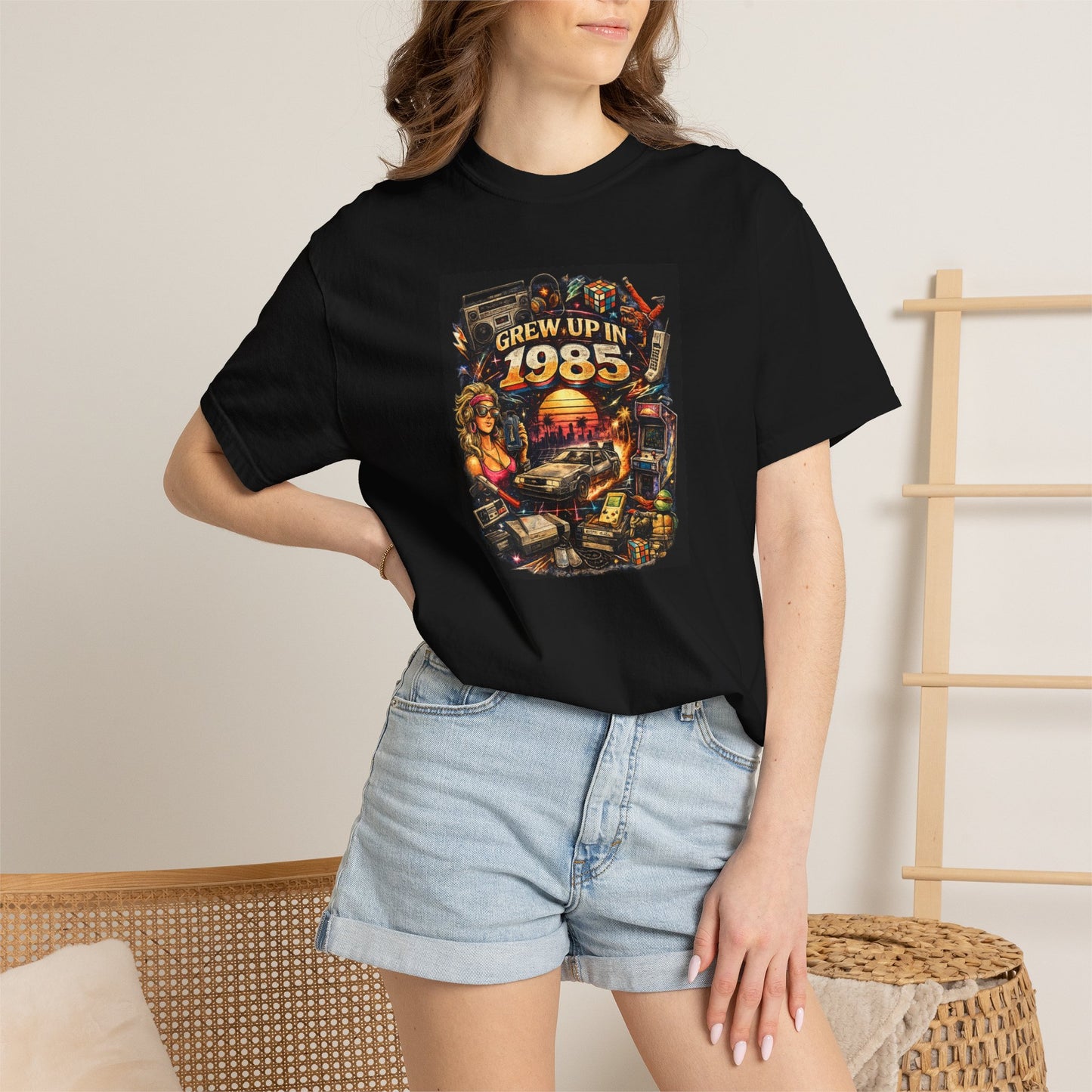 1985 Retro 'Grew Up In 1985' Vintage Graphic T-Shirt