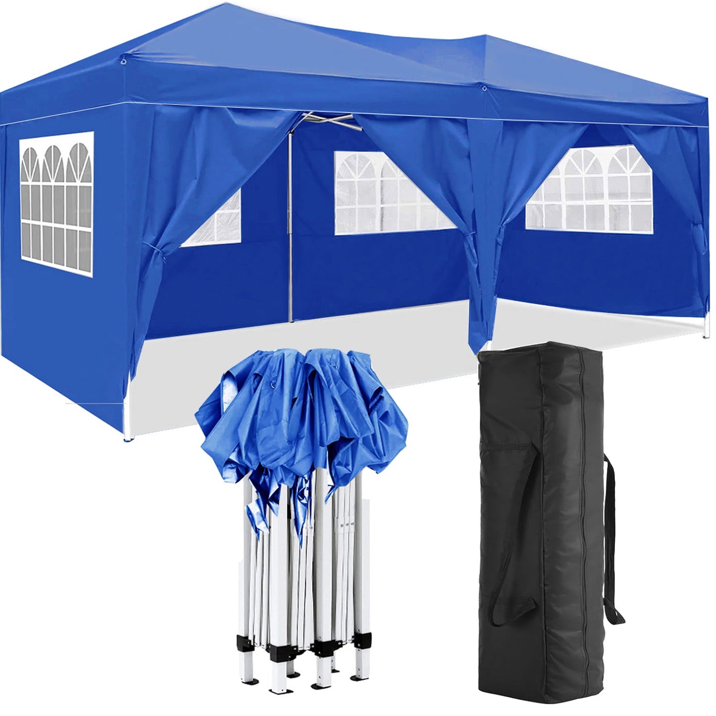 10'x20 'folding canopy with 6 detachable side walls outdoor activity shelters