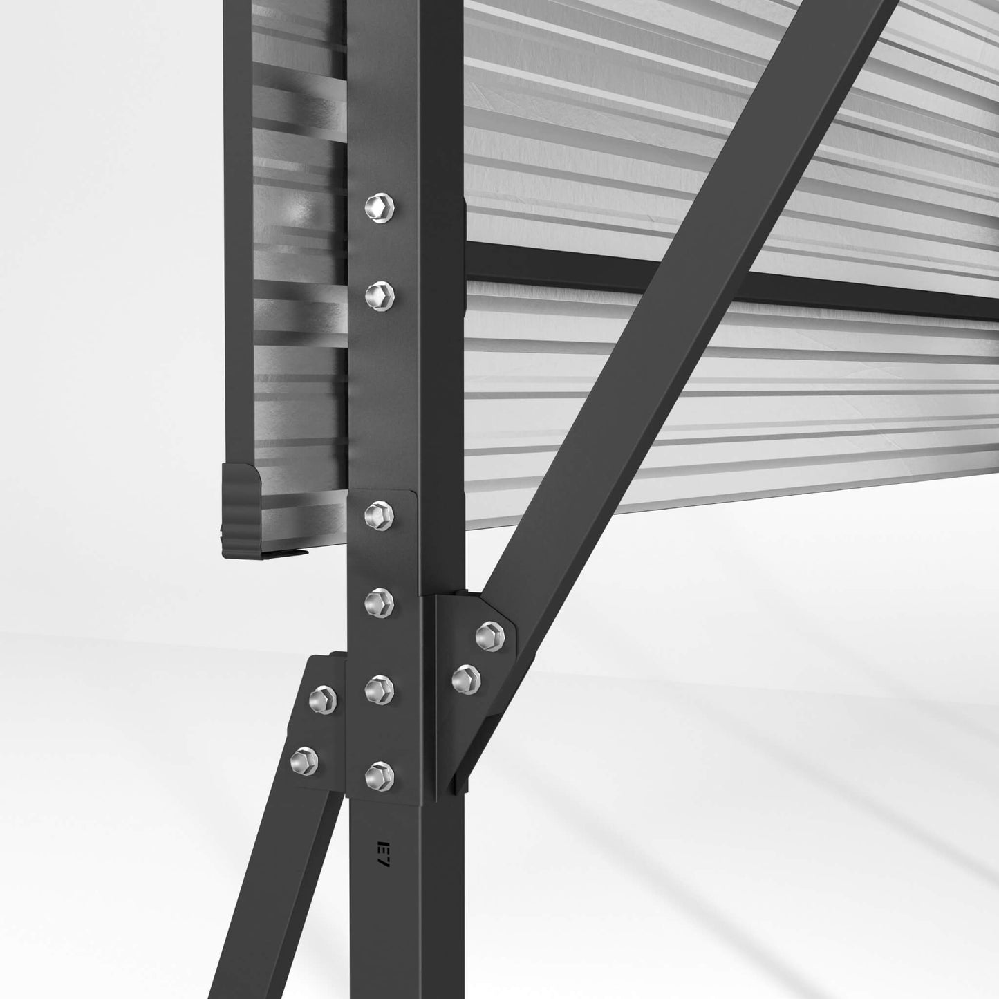 [20X20FT] Extra Large Heavy Duty Outdoor Metal Carport With Galvanized Steel Roof For Cars, Boats And Trucks (SAK75633)