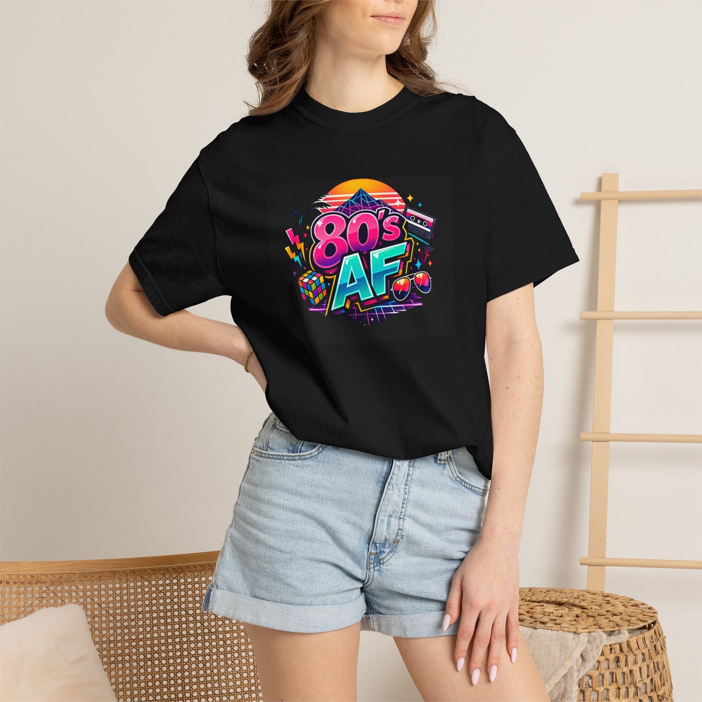 Graphic Tee - Vintage Neon 1980s Graphic Tee