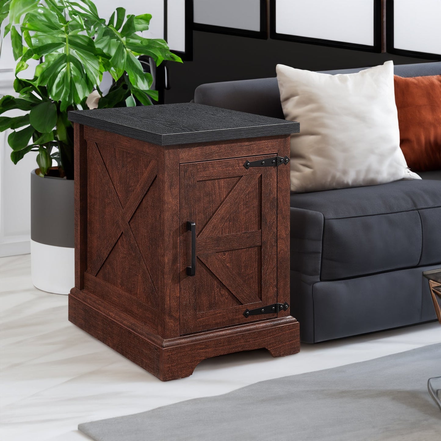 Farmhouse tea table bedside table