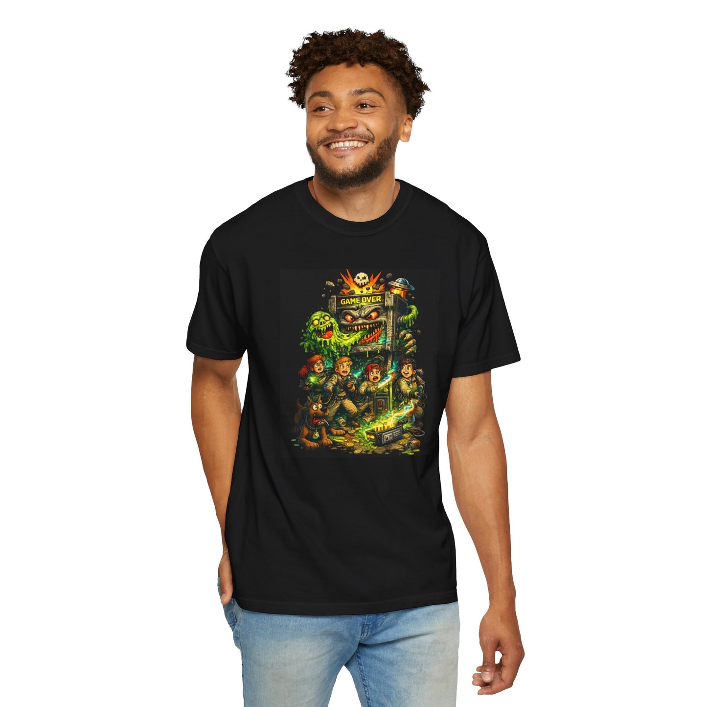 Ghost Gamer T-shirt Haunted Gaming Tee for Gamers