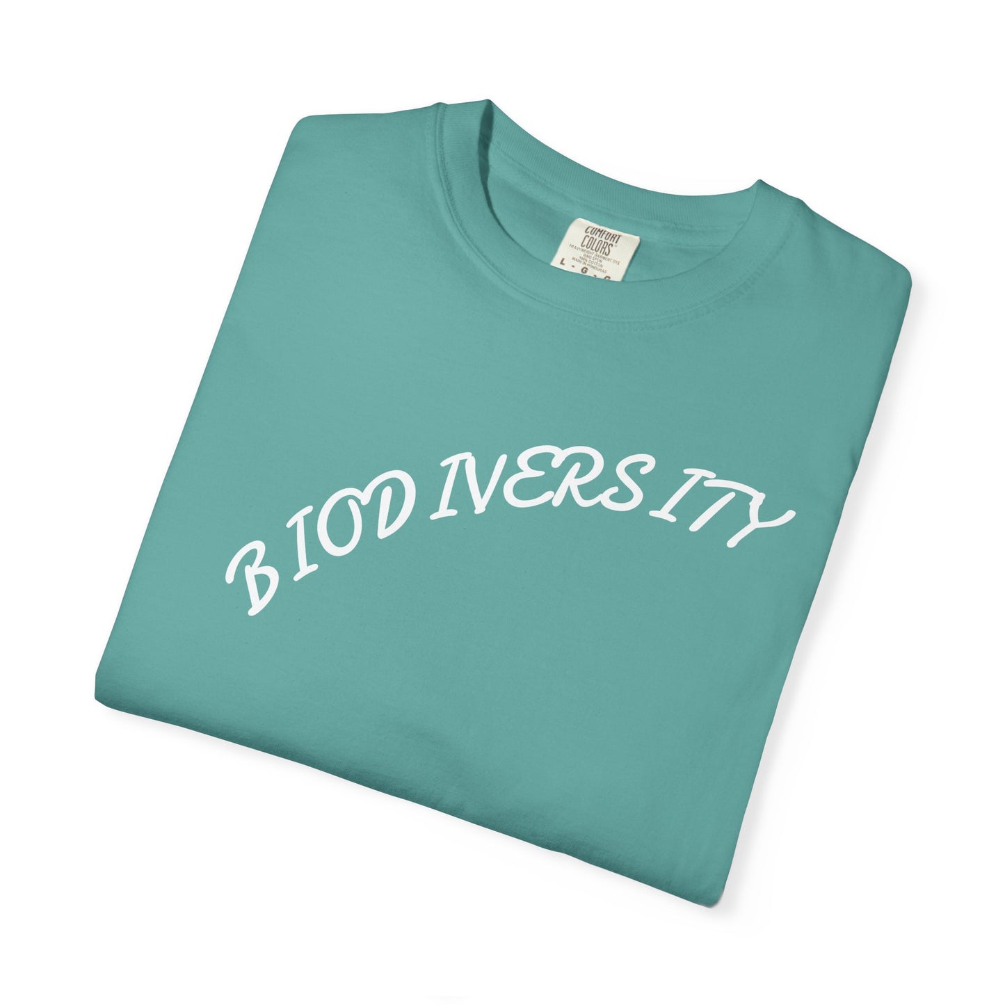 Biodiversity Graphic T-Shirt — Retro Script Conservation Tee