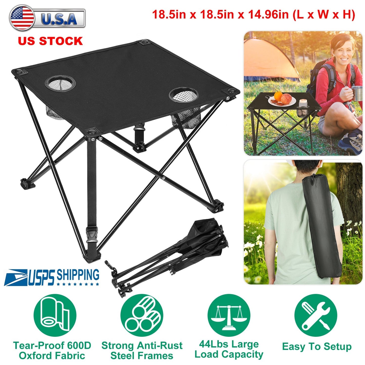1Pc Foldable Camping Table Portable